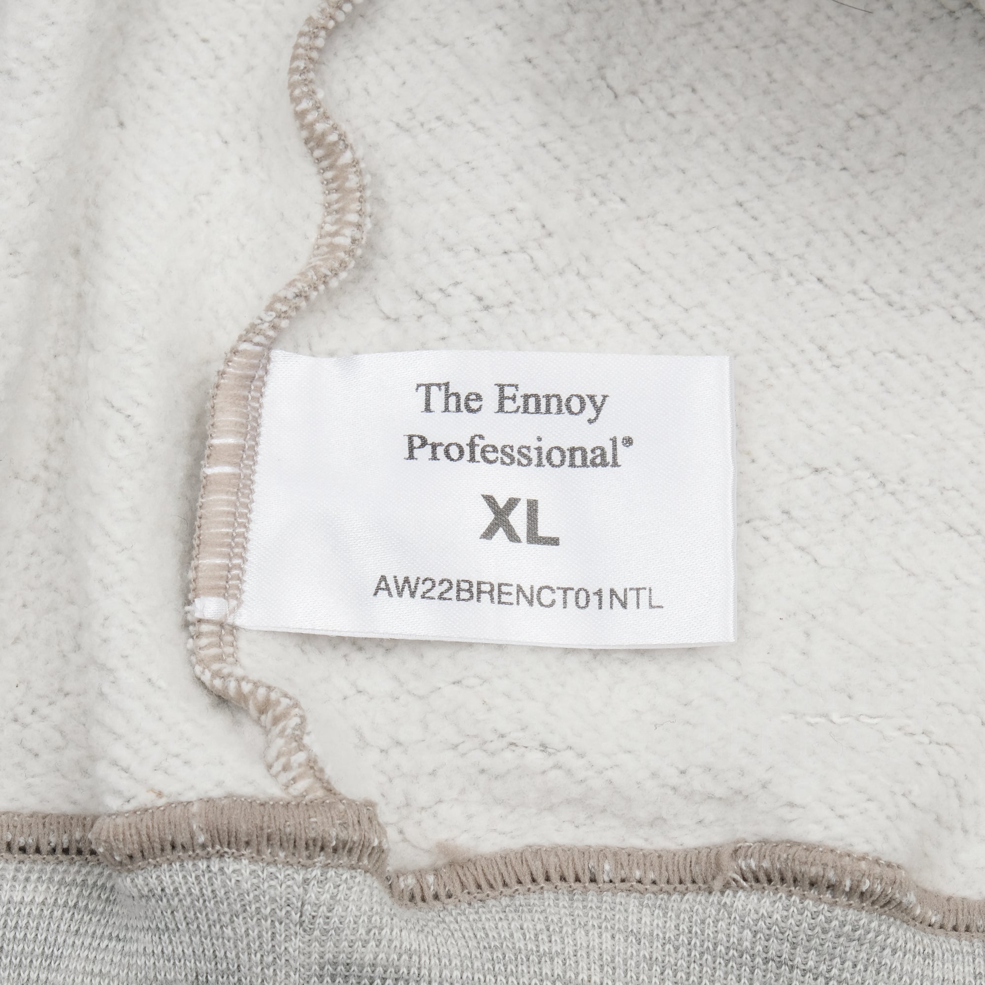 【ENNOY / LOGO EMB CREW SWEAT LS / SIZE XL】