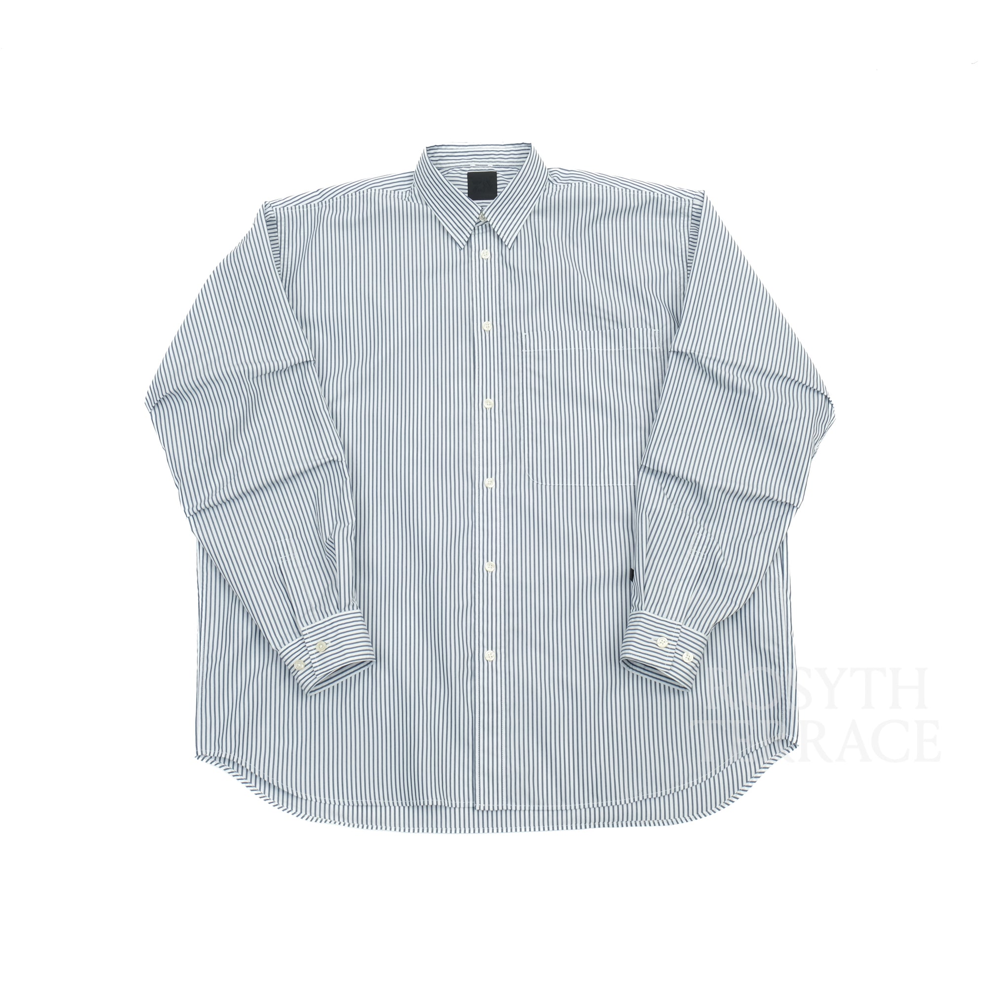 【DAIWA PIER39 / TECH REGULAR COLLAR SHIRT (NAVY STRIPE) / SIZE M】