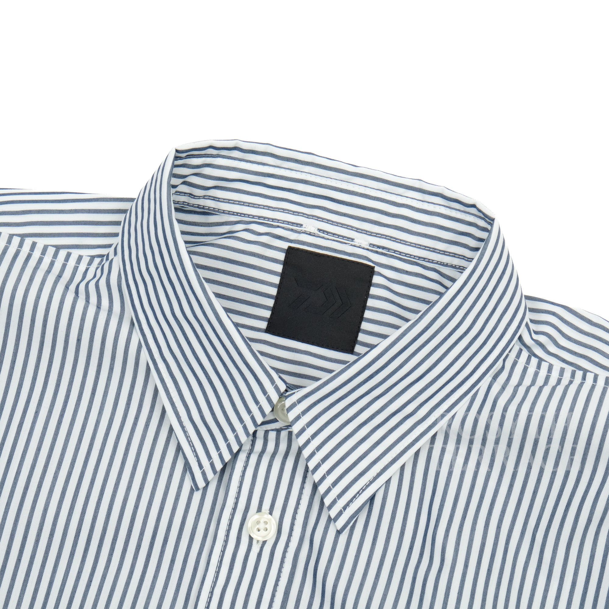 【DAIWA PIER39 / TECH REGULAR COLLAR SHIRT (NAVY STRIPE) / SIZE M】