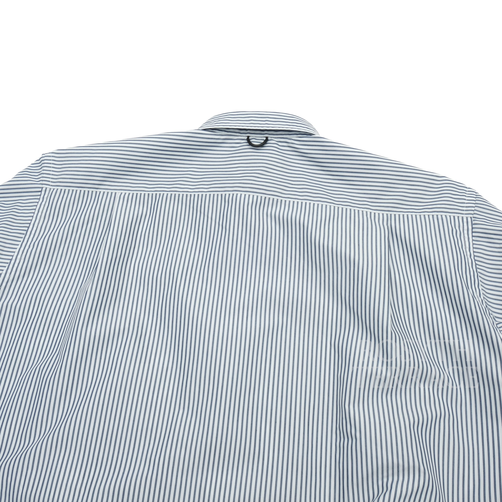 【DAIWA PIER39 / TECH REGULAR COLLAR SHIRT (NAVY STRIPE) / SIZE M】