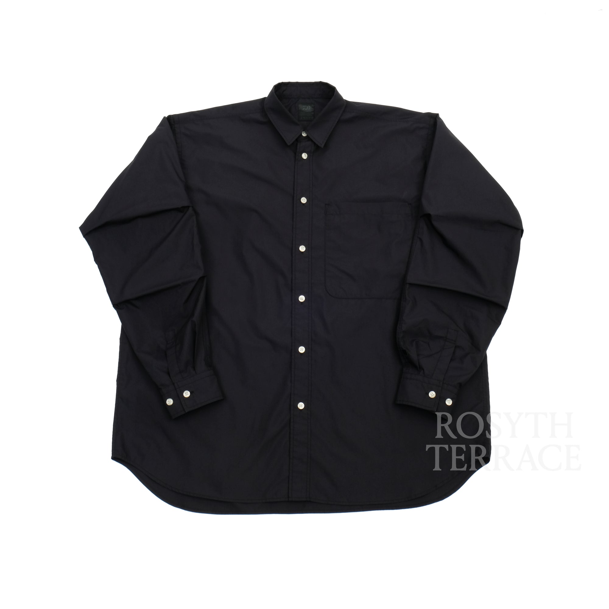 【DAIWA PIER39 / TECH REGULAR COLLAR SHIRT (POLY BLACK) / SIZE M】