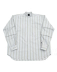 【DAIWA PIER39 / TECH BAND COLLAR SHIRT (BLUE STRIPE) / SIZE M】