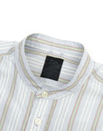 【DAIWA PIER39 / TECH BAND COLLAR SHIRT (BLUE STRIPE) / SIZE M】