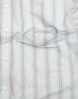 【DAIWA PIER39 / TECH BAND COLLAR SHIRT (BLUE STRIPE) / SIZE M】