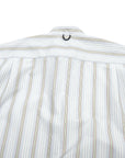 【DAIWA PIER39 / TECH BAND COLLAR SHIRT (BLUE STRIPE) / SIZE M】