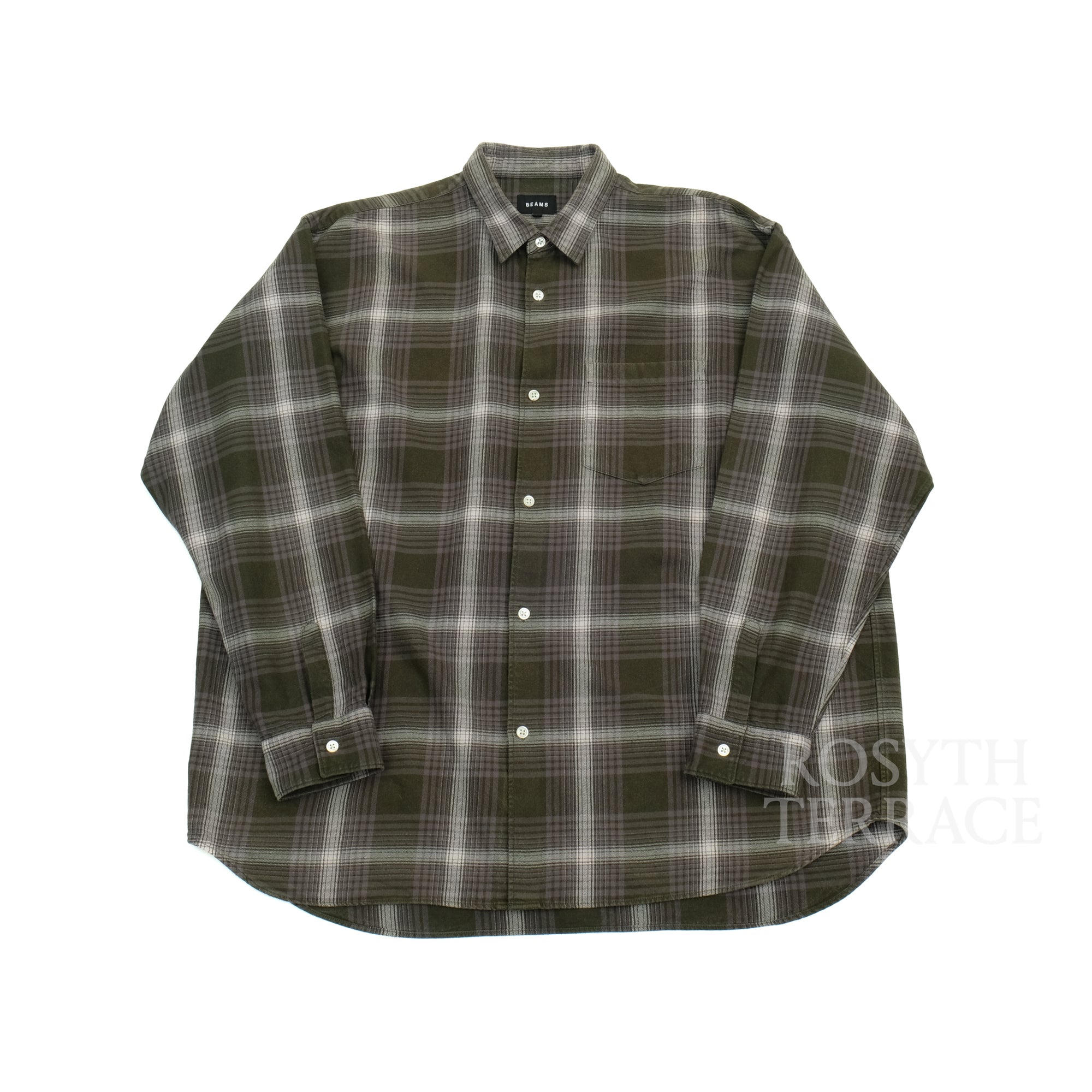 【BEAMS / PLAID LS SHIRT (FLANNEL) / SIZE L】