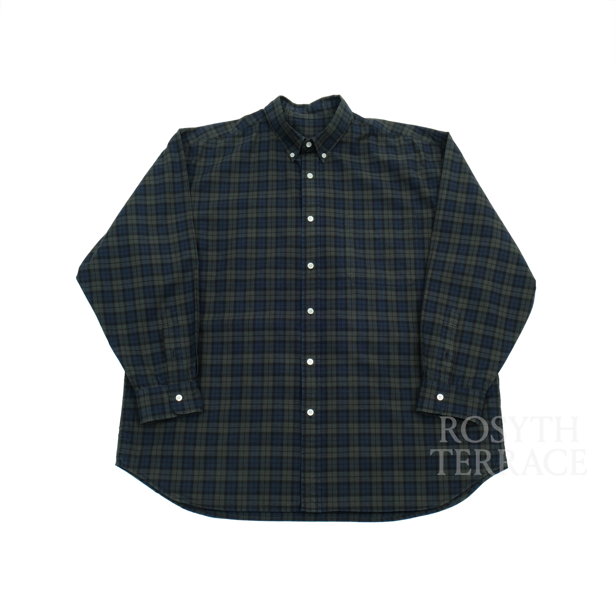 【MIN-NANO x BEAMS SSZ / SHIRT LS (BLACKWATCH) / SIZE S】