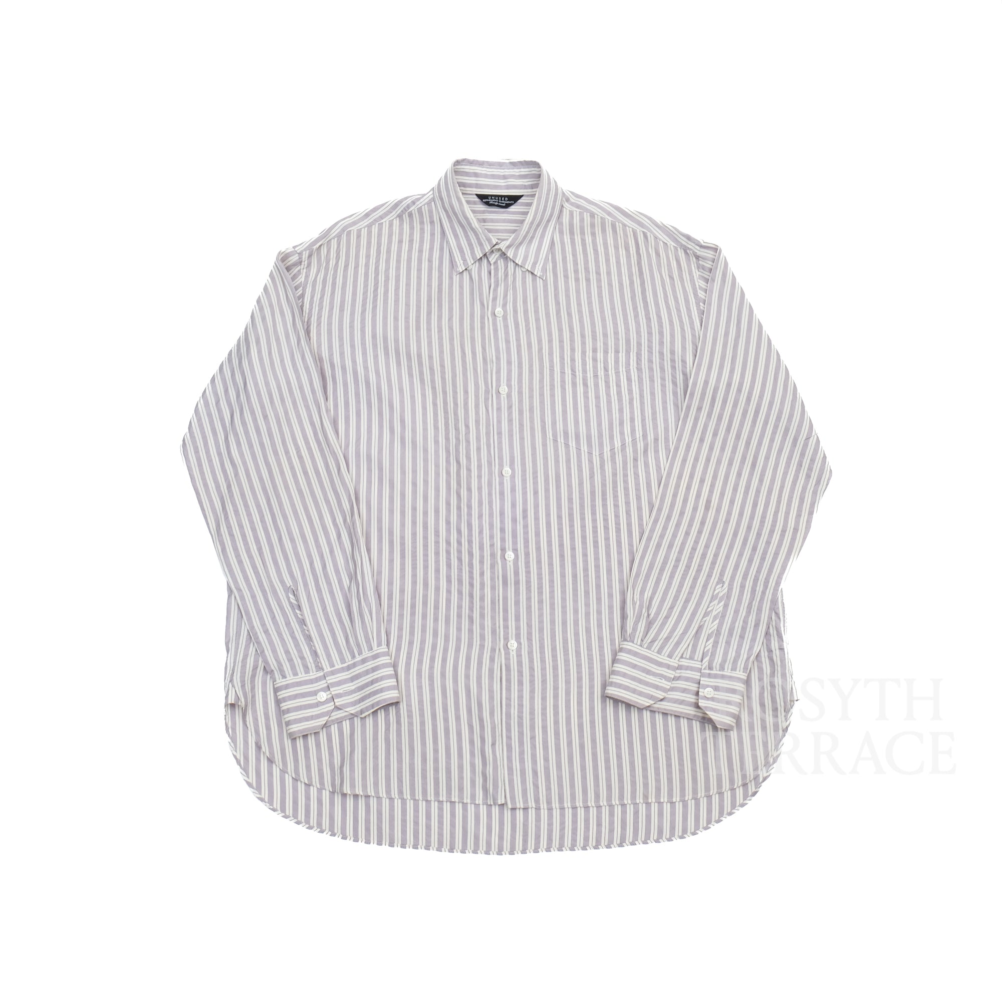 【UNUSED / SILK BUTTON DOWN SHIRT / SIZE 2】