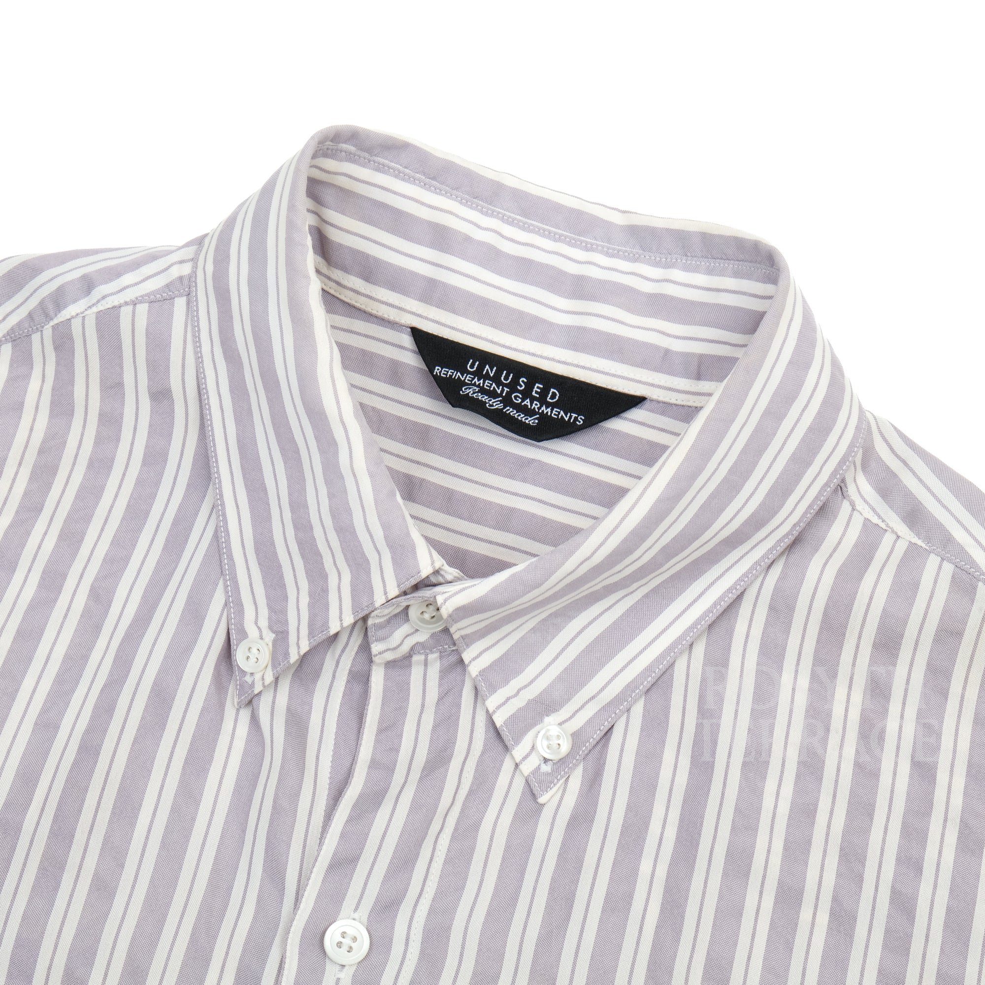 【UNUSED / SILK BUTTON DOWN SHIRT / SIZE 2】