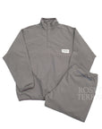 【WHIMSY x ALWAYTH / W OL 'F GRAY PANELED SNAP PLCKT ANORAK & TRACK PANTS / SIZE 2】
