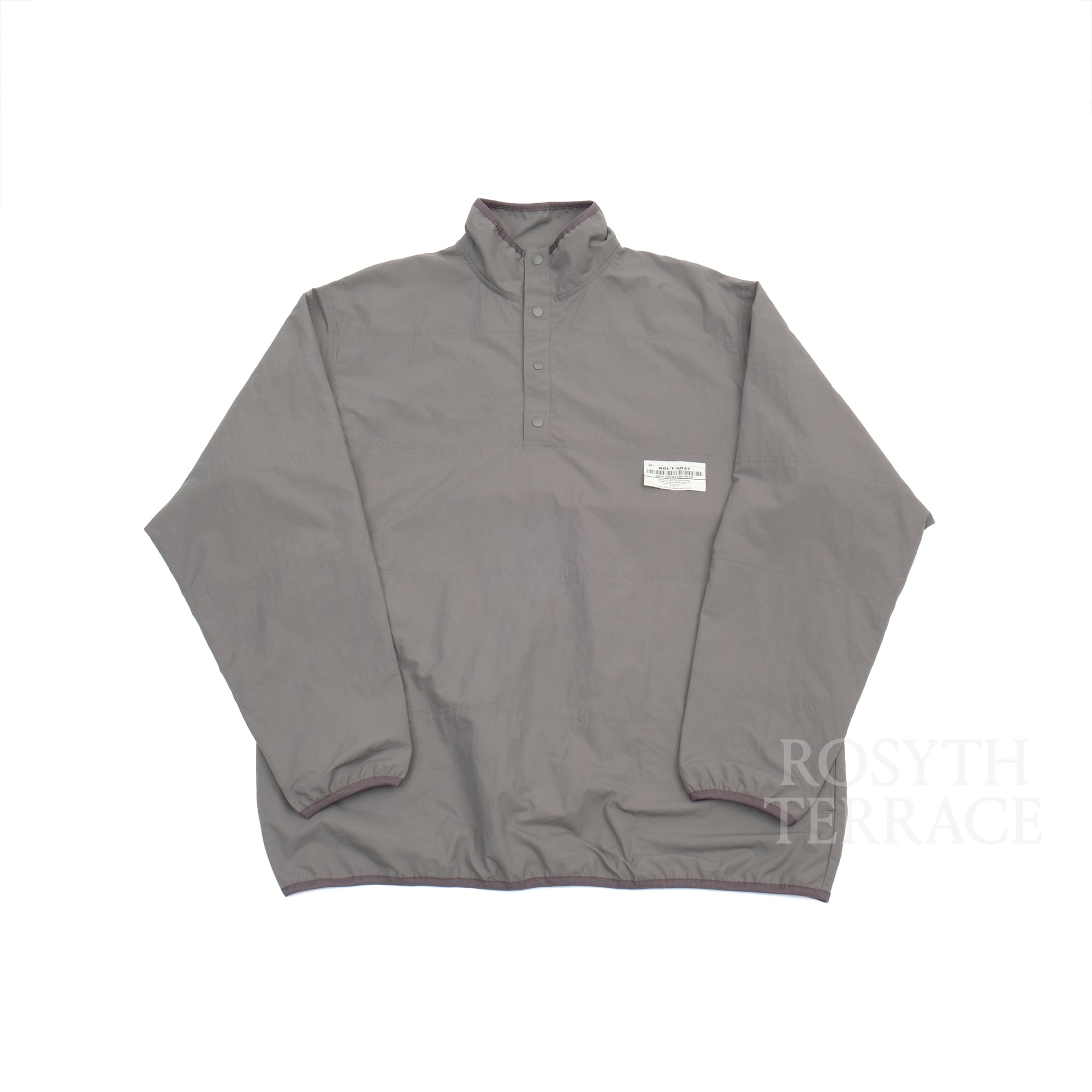 【WHIMSY x ALWAYTH / W OL 'F GRAY PANELED SNAP PLCKT ANORAK & TRACK PANTS / SIZE 2】
