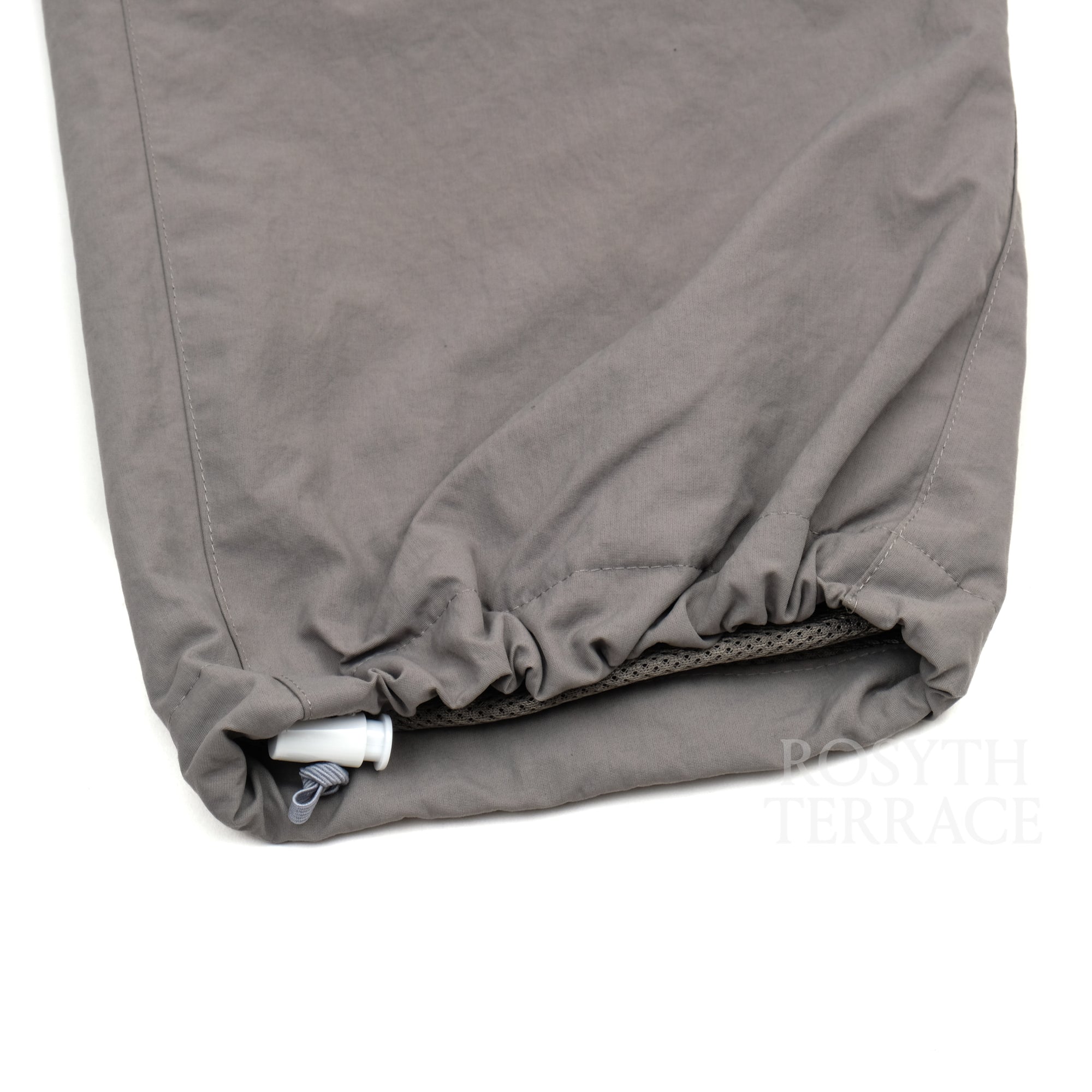 【WHIMSY x ALWAYTH / W OL 'F GRAY PANELED SNAP PLCKT ANORAK & TRACK PANTS / SIZE 2】