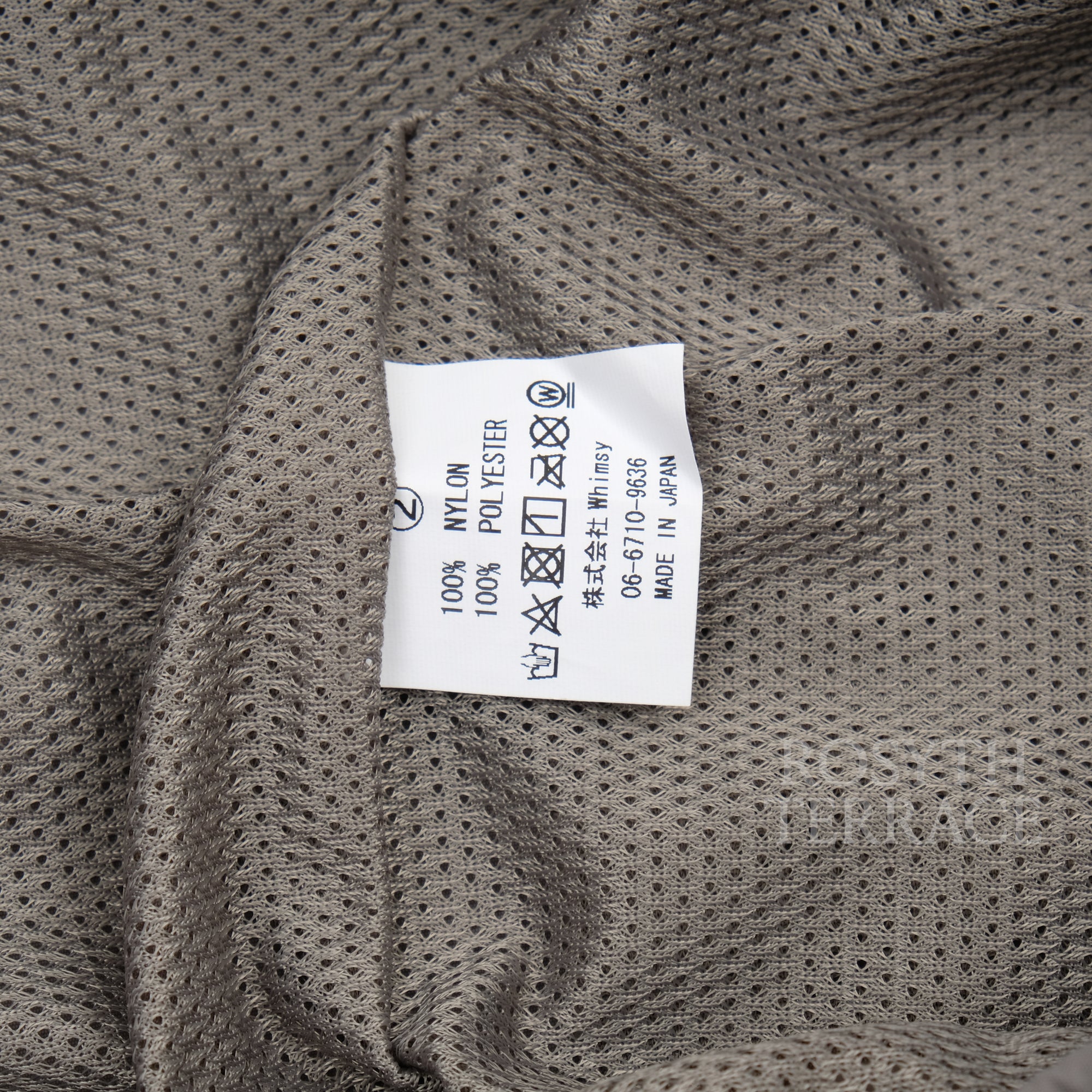 【WHIMSY x ALWAYTH / W OL 'F GRAY PANELED SNAP PLCKT ANORAK & TRACK PANTS / SIZE 2】