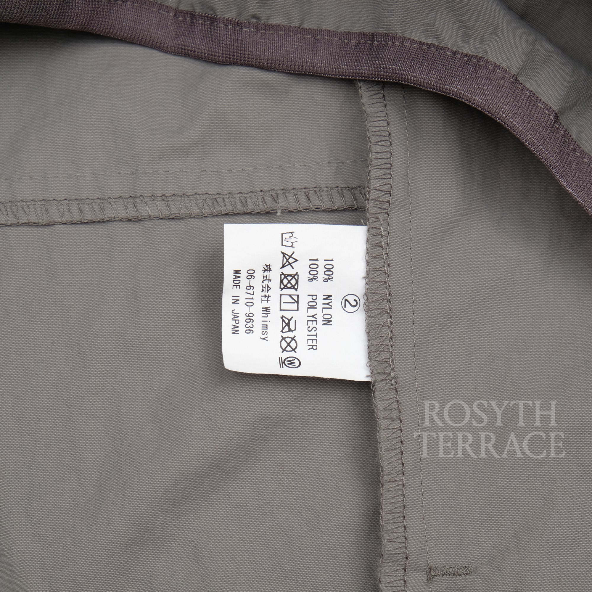 【WHIMSY x ALWAYTH / W OL 'F GRAY PANELED SNAP PLCKT ANORAK & TRACK PANTS / SIZE 2】