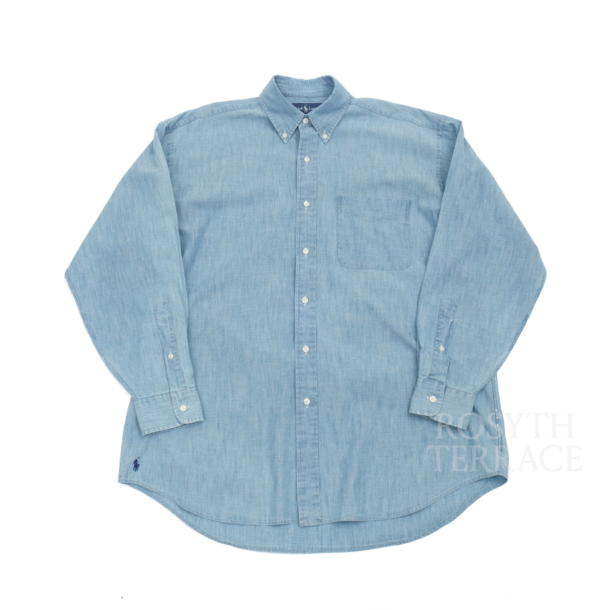 【POLO by Ralph Lauren FOR BEAMS / 'THE BIG FIT' CHAMBRAY SHIRT / SIZE M】
