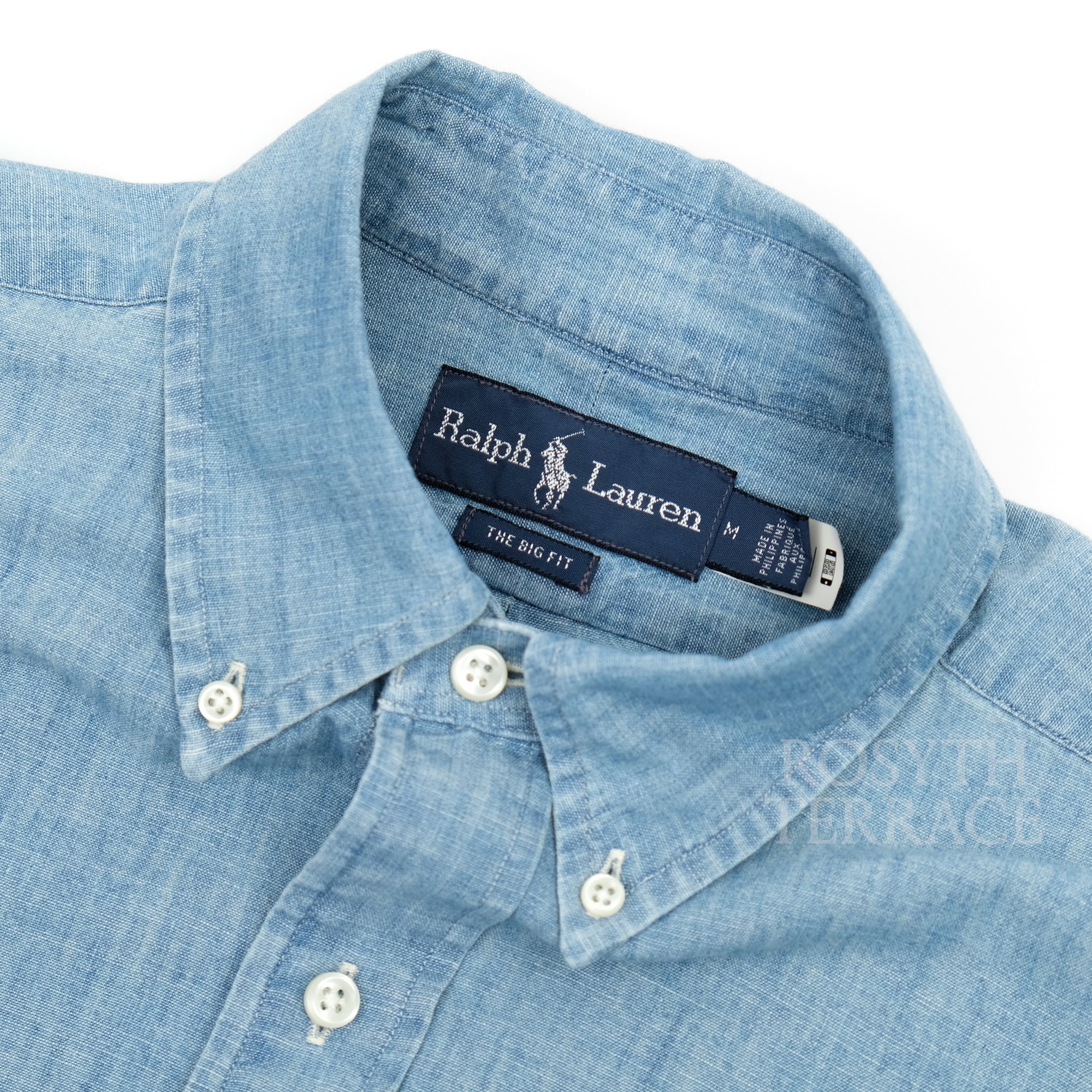 【POLO by Ralph Lauren FOR BEAMS / 'THE BIG FIT' CHAMBRAY SHIRT / SIZE M】