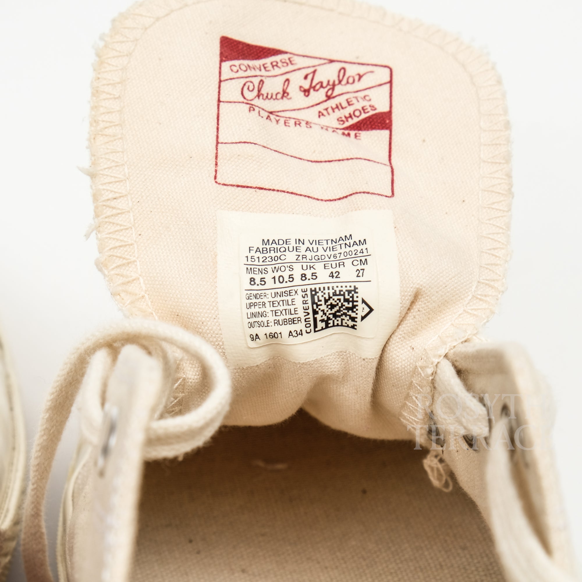 【CONVERSE / CHUCK 70 OX LOW (NATURAL) / US8.5】