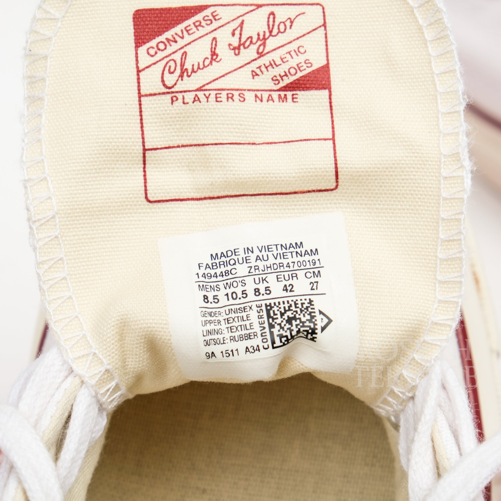 【CONVERSE / CHUCK TAYLOR ALL STAR 70 LOW (WHITE) / US8.5】