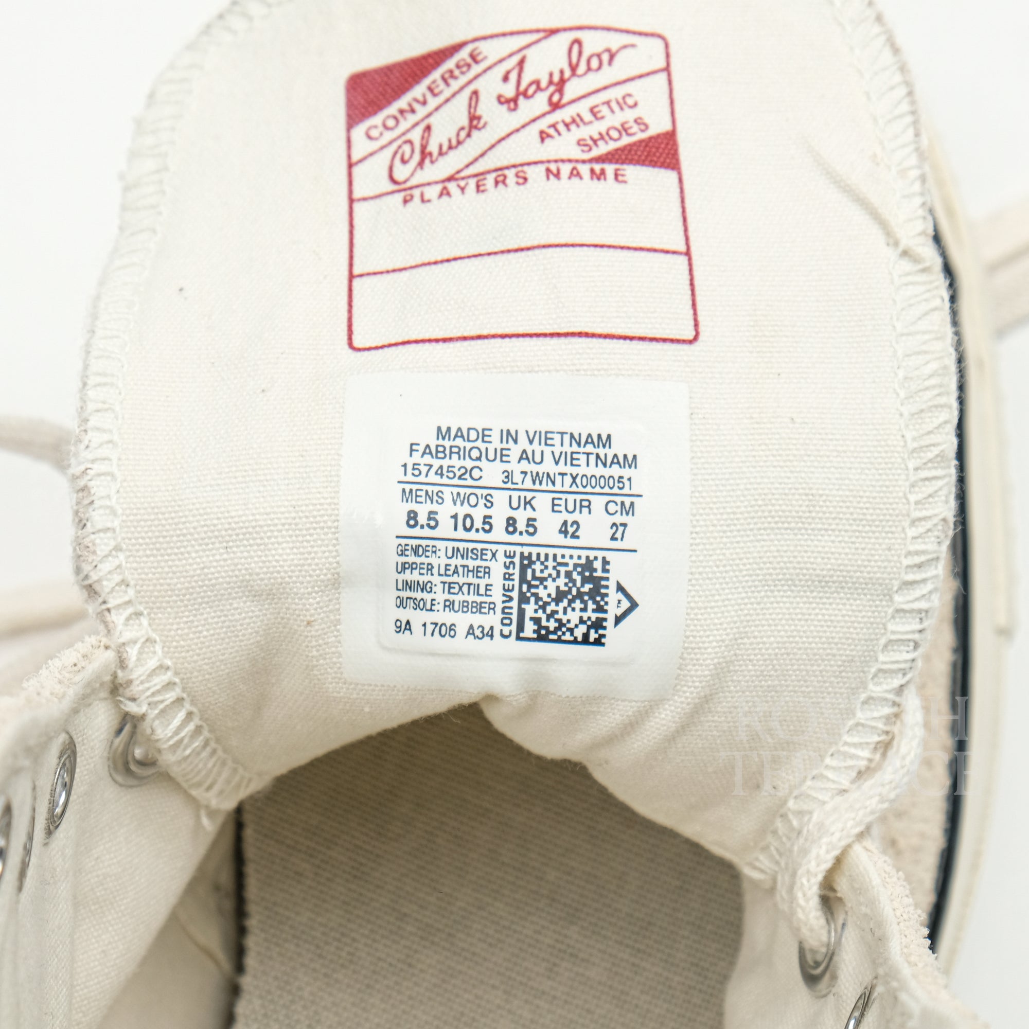 【CONVERSE / CHUCK TAYLOR ALL STAR 70 HI SUEDE (PARCHMENT) / US8.5】