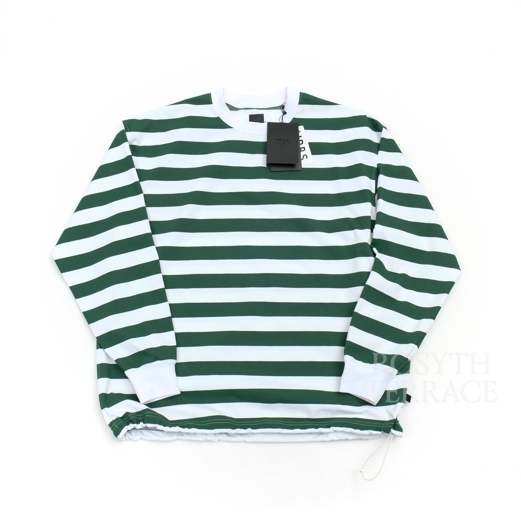 【DAIWA PIER39 / TECH DRAWSTRING BORDER LS / SIZE M】