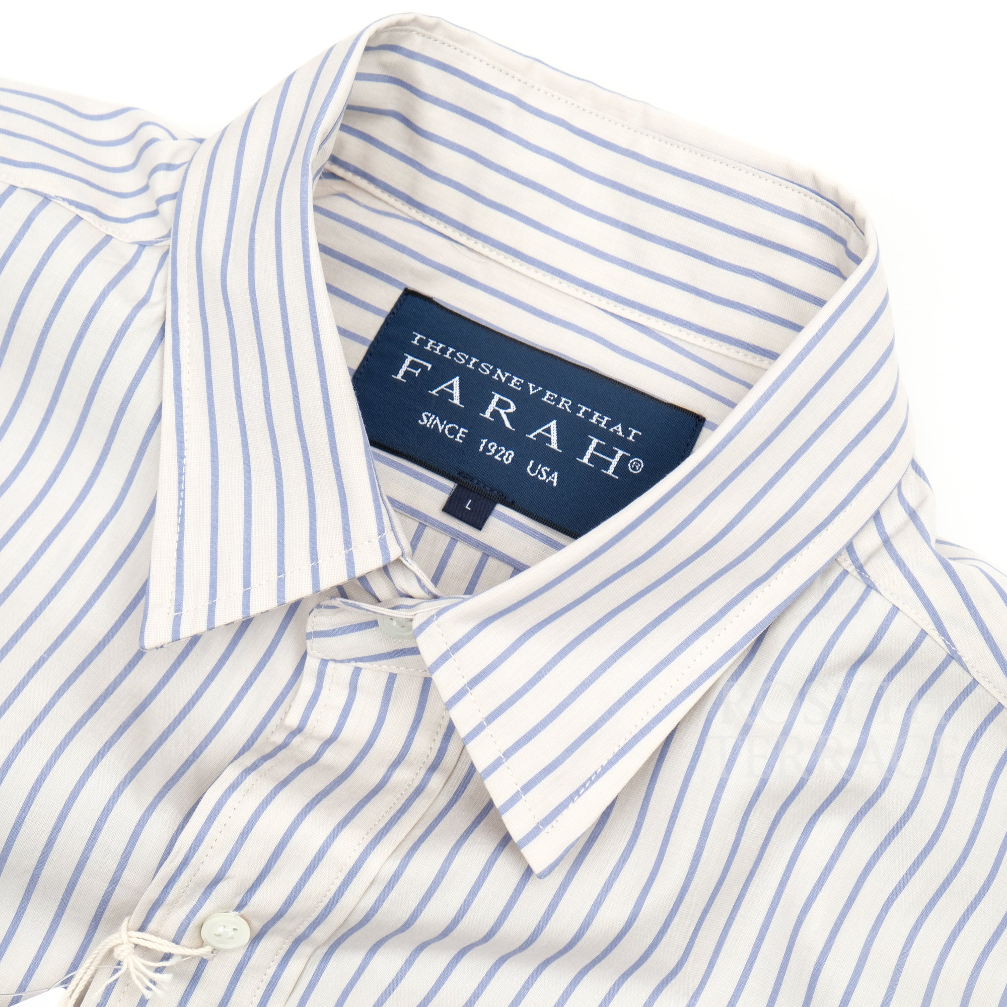 【thisisneverthat x FARAH JAPAN / STRIPED SHIRT / SIZE L】