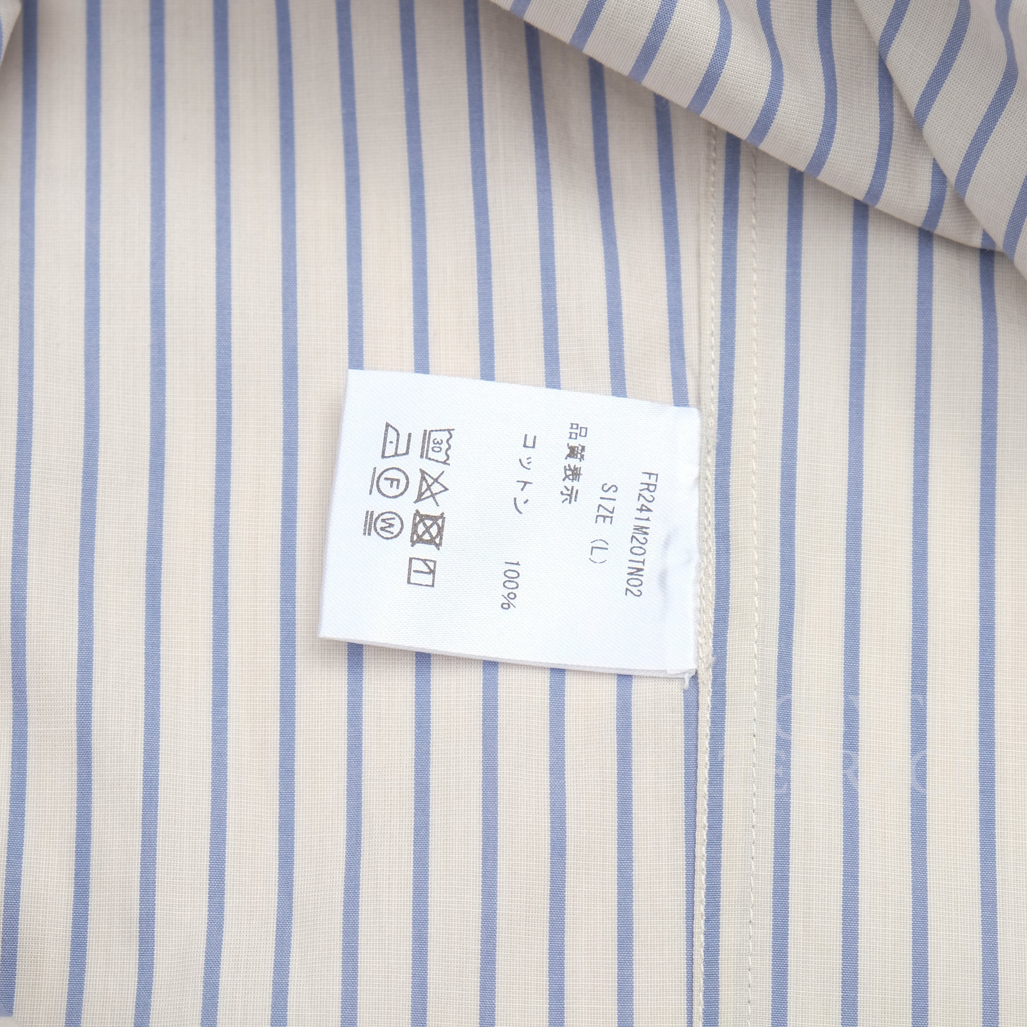 【thisisneverthat x FARAH JAPAN / STRIPED SHIRT / SIZE L】