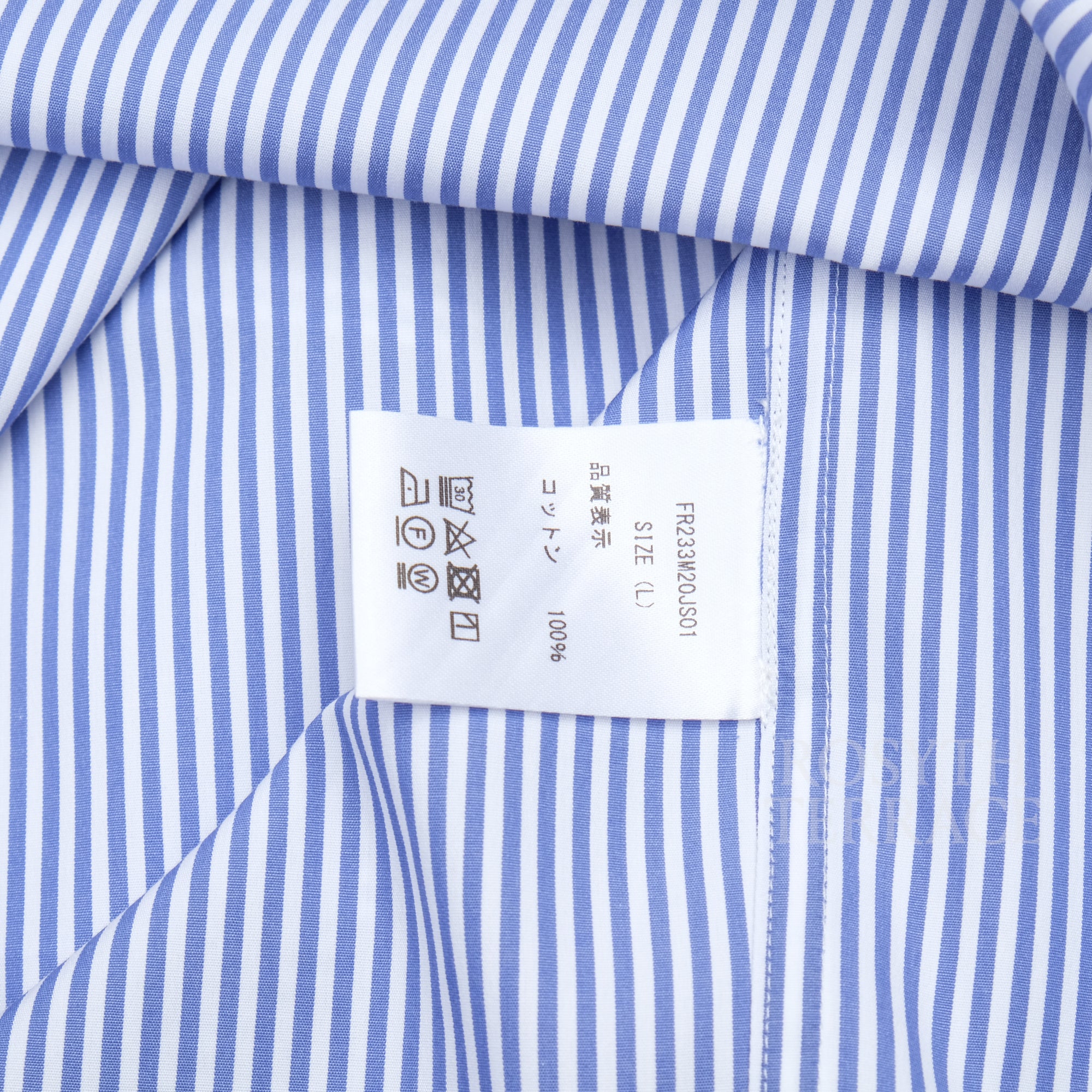 【FARAH JAPAN / BD SHIRT LS (BLUE) / SIZE L】