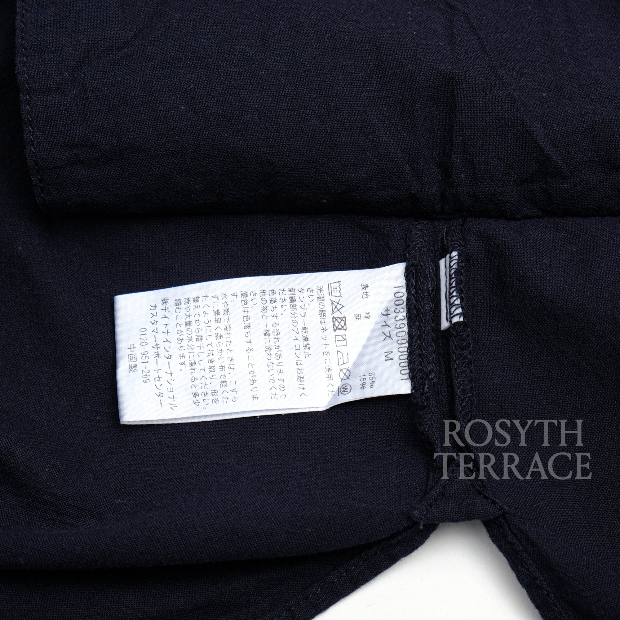 【CAHLUMN / COTTON LINEN PULLOVER SHIRT / SIZE M】