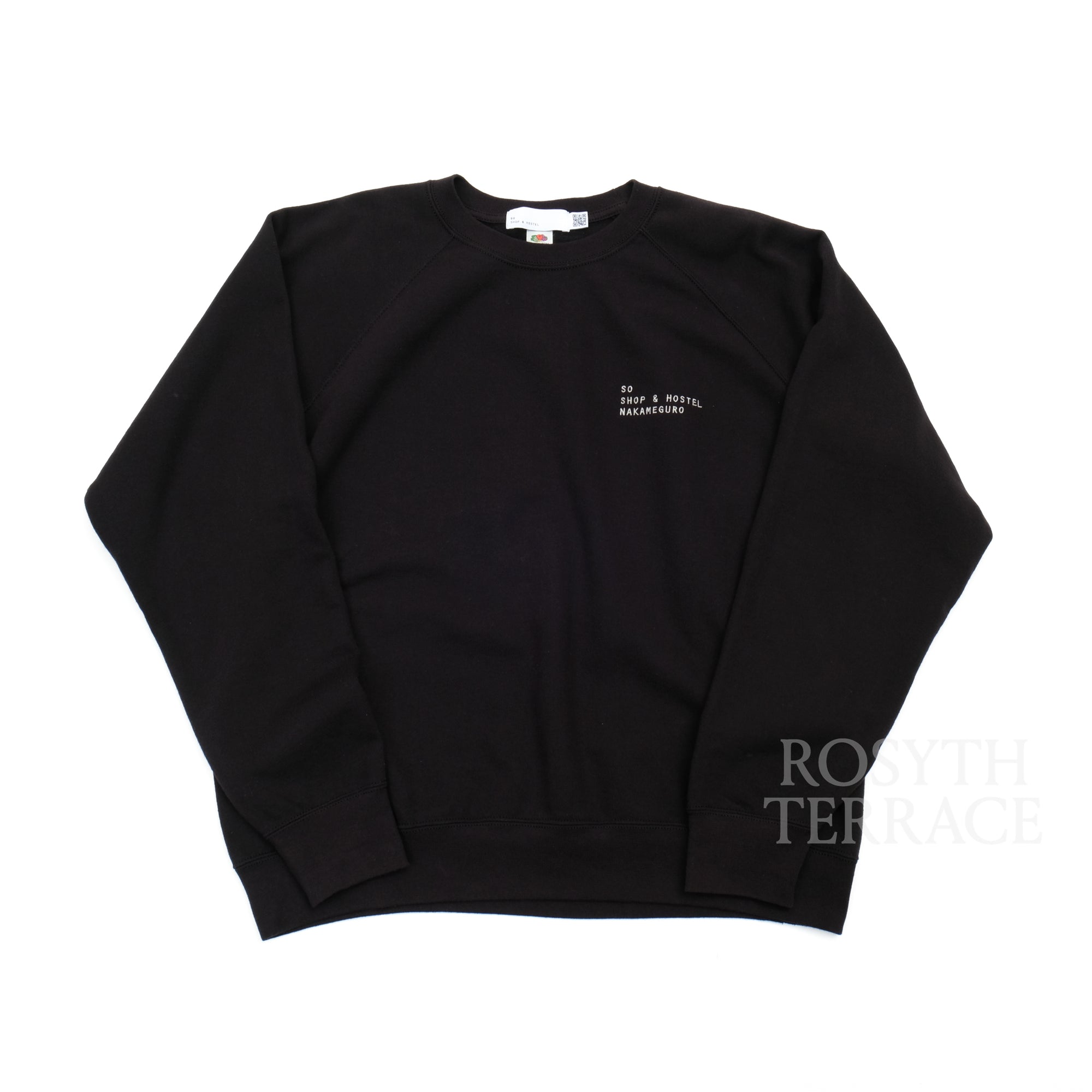 【SO SHOP & HOSTEL / EMB SWEATSHIRT (BLACK) / SIZE XL】