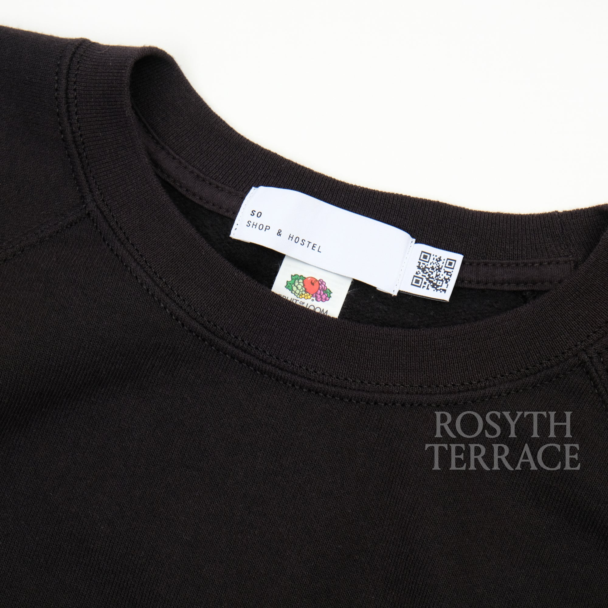 【SO SHOP & HOSTEL / EMB SWEATSHIRT (BLACK) / SIZE XL】