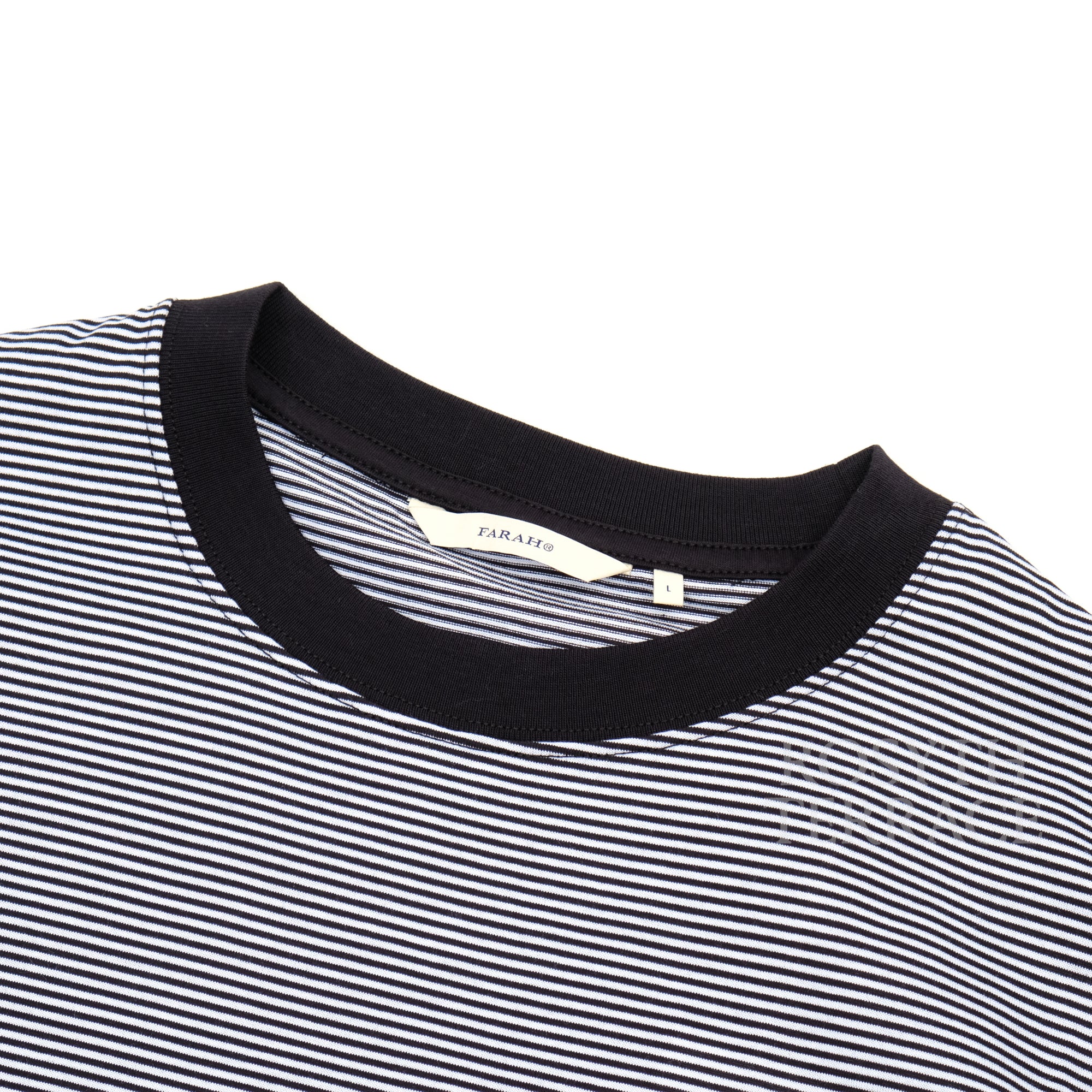 【FARAH JAPAN / NARROW STRIPED T-SHIRT / SIZE L】