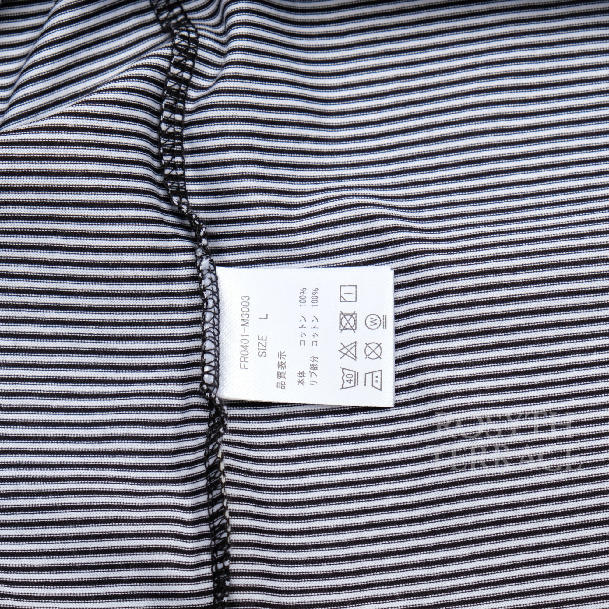 【FARAH JAPAN / NARROW STRIPED T-SHIRT / SIZE L】