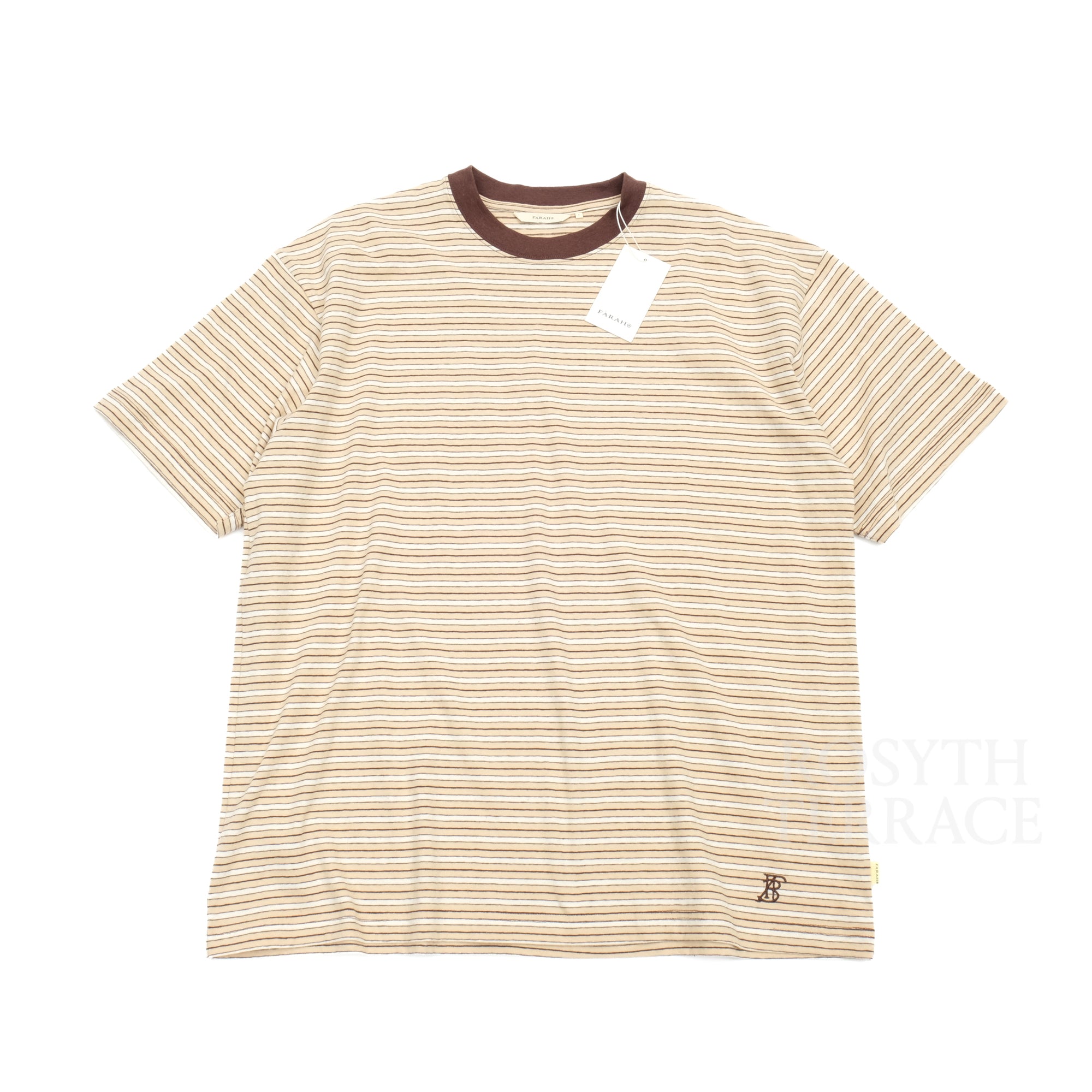 【Apple Butter Store x FARAH JAPAN / MULTI STRIPED SS TEE / SIZE L】
