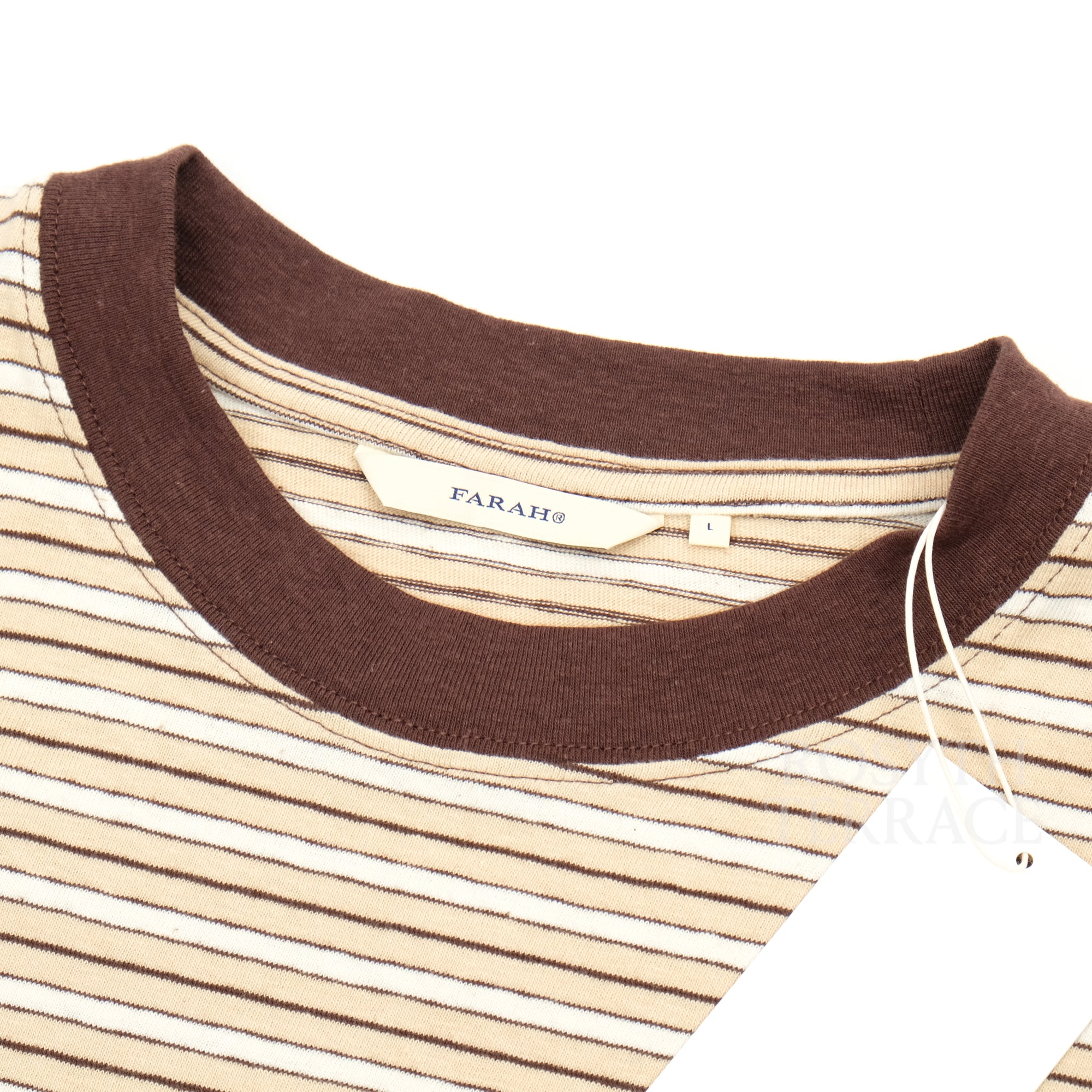 【Apple Butter Store x FARAH JAPAN / MULTI STRIPED SS TEE / SIZE L】
