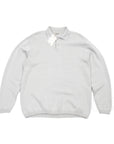 【steven alan / CTN SLIP LONG SLEEVE POLO SHIRT LOOSE / SIZE L】