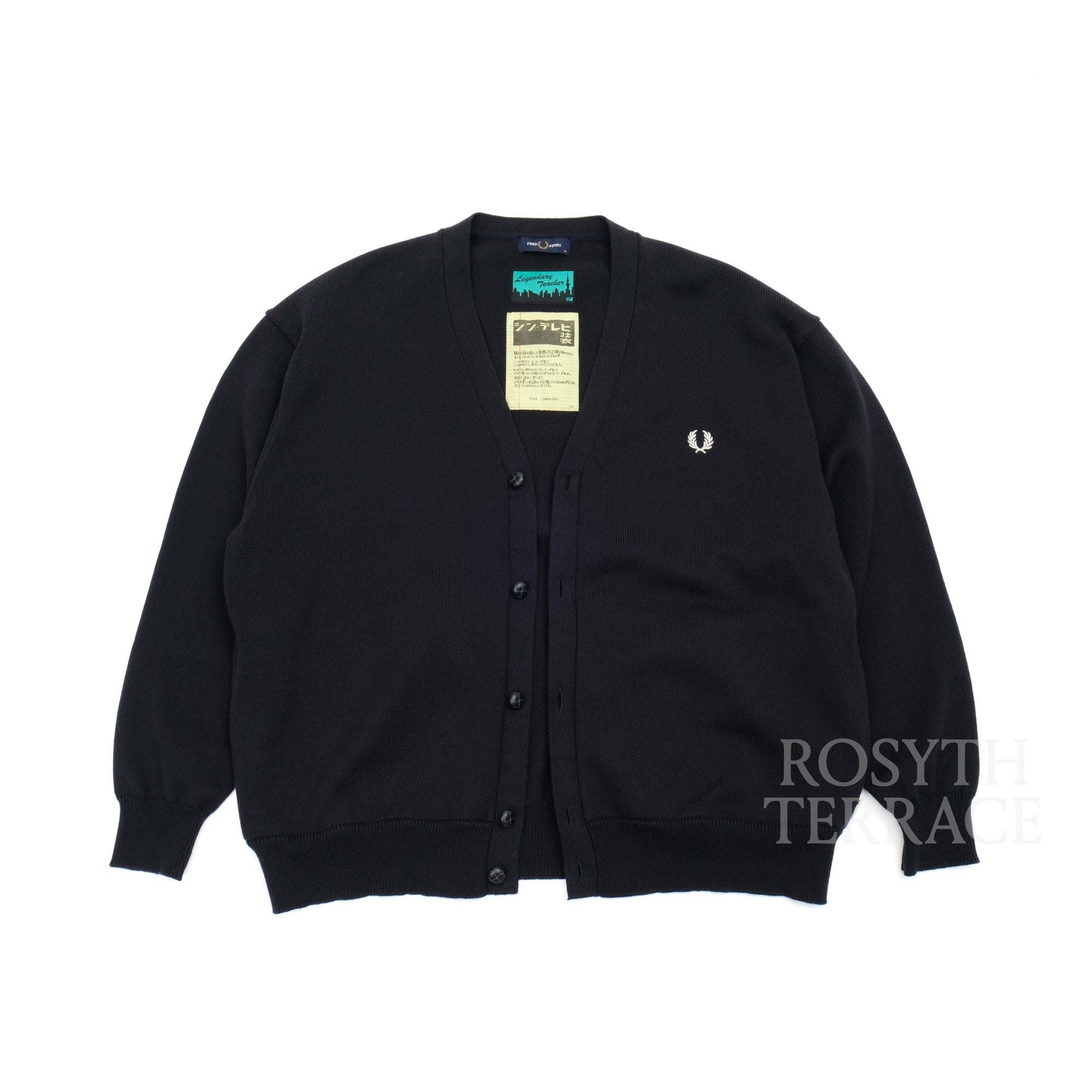 【BEAMS SSZ x FRED PERRY / TEACHER CARDIGAN / SIZE L】