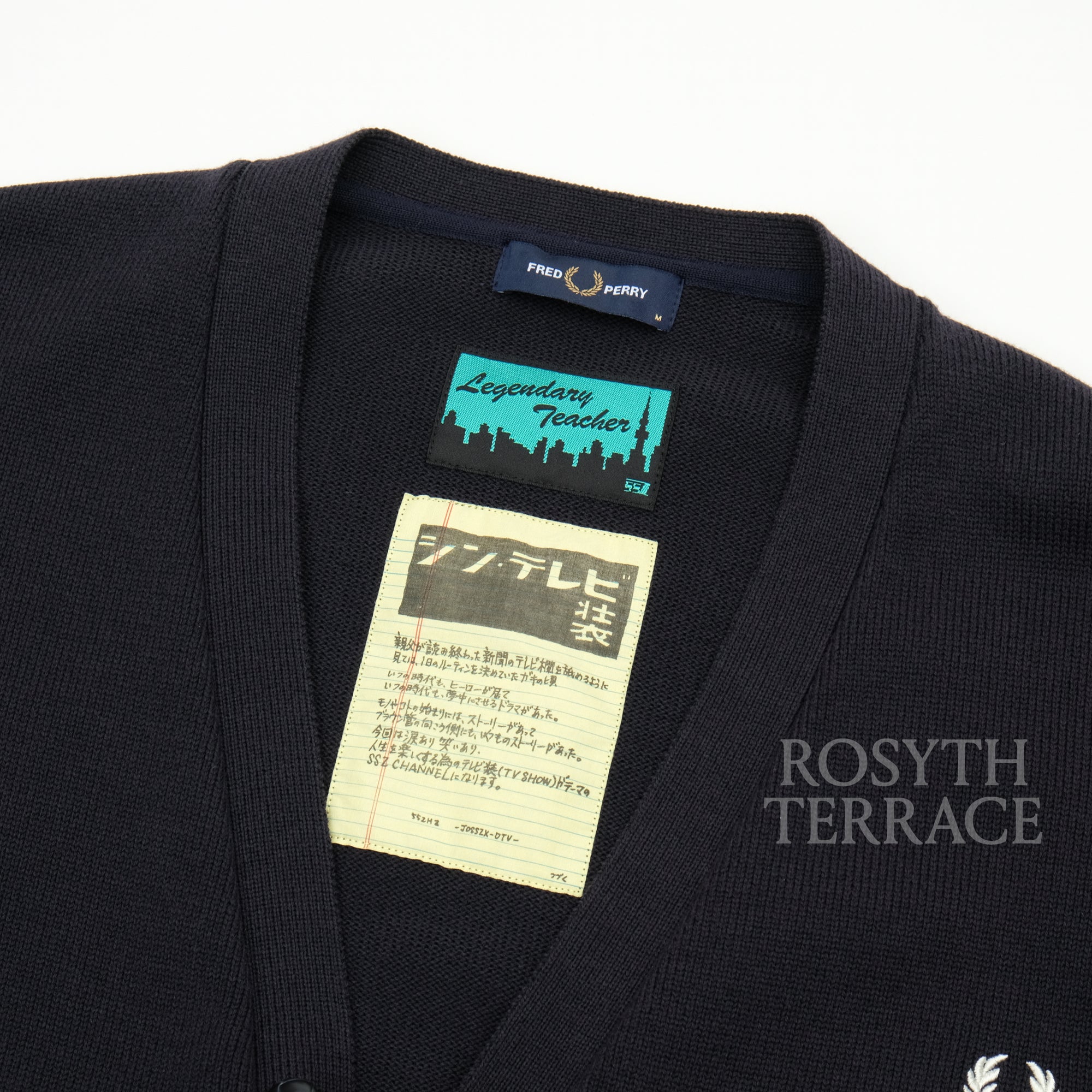 【BEAMS SSZ x FRED PERRY / TEACHER CARDIGAN / SIZE L】