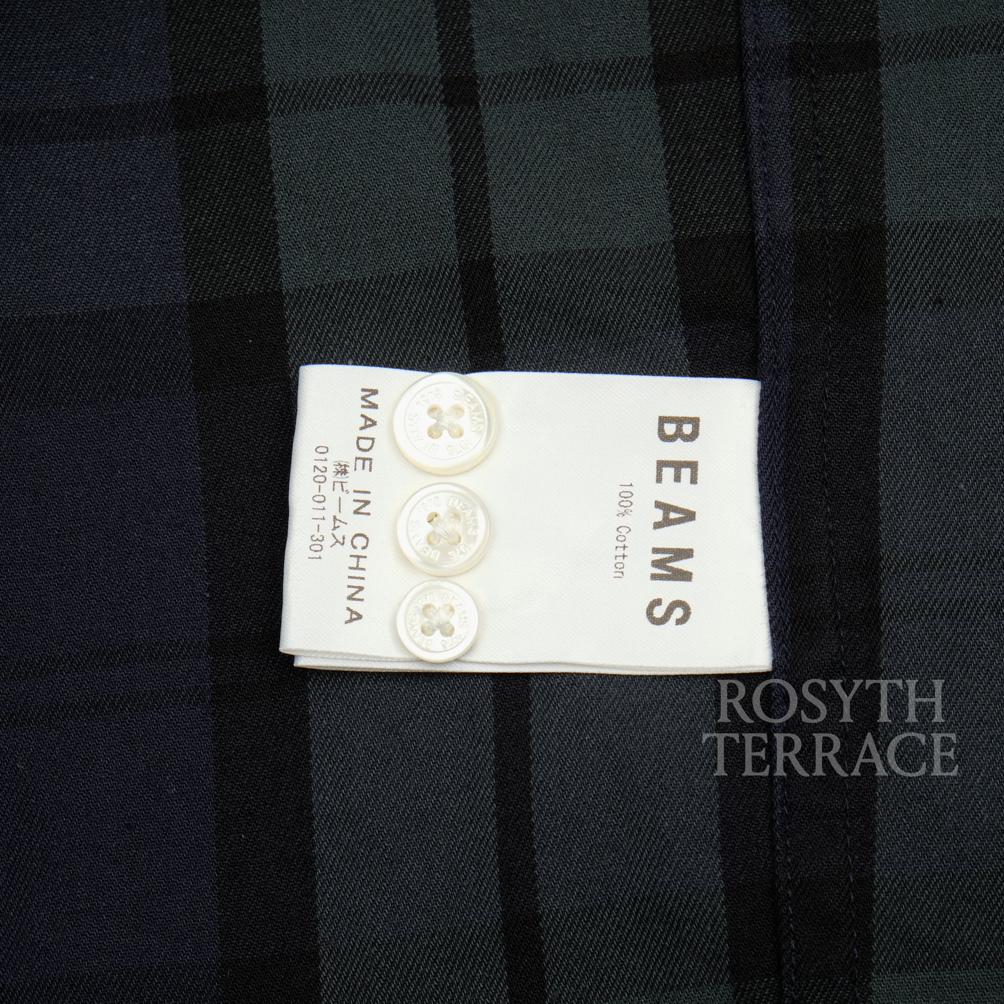 【BEAMS / BD LS SHIRT BLACKWATCH / SIZE M】