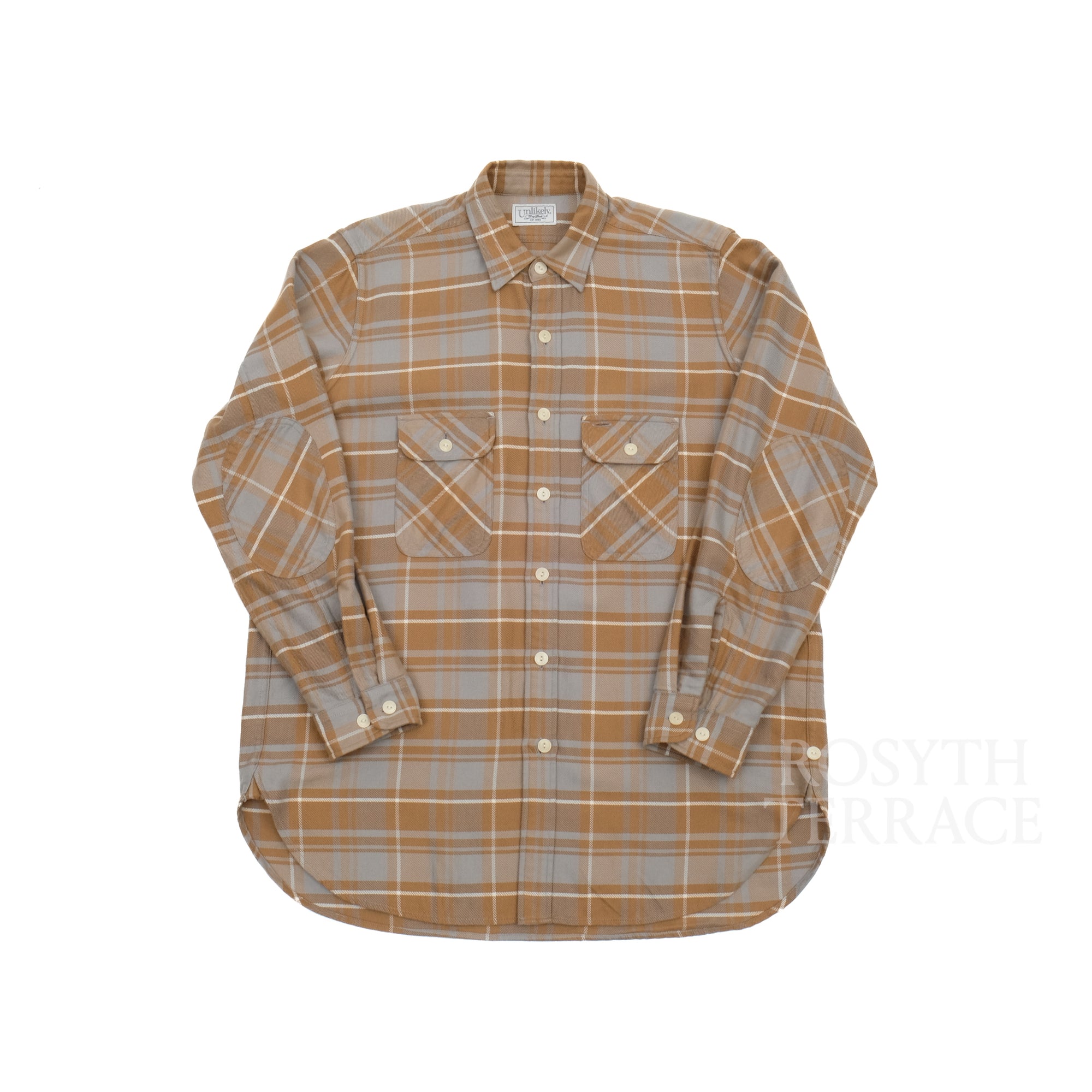 【Unlikely / ELBOW PATCH FLANNEL WORK SHIRT / SIZE M】