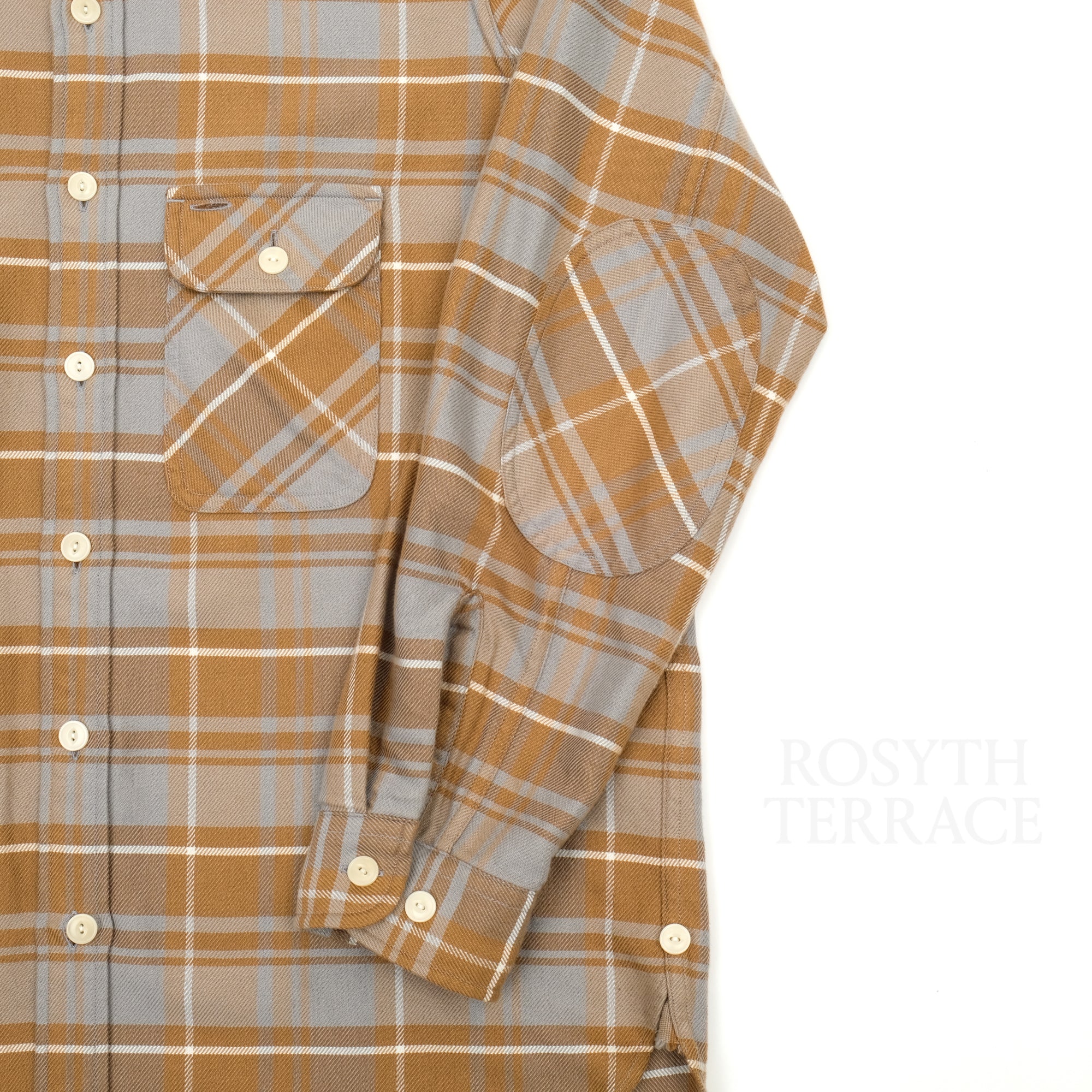 【Unlikely / ELBOW PATCH FLANNEL WORK SHIRT / SIZE M】