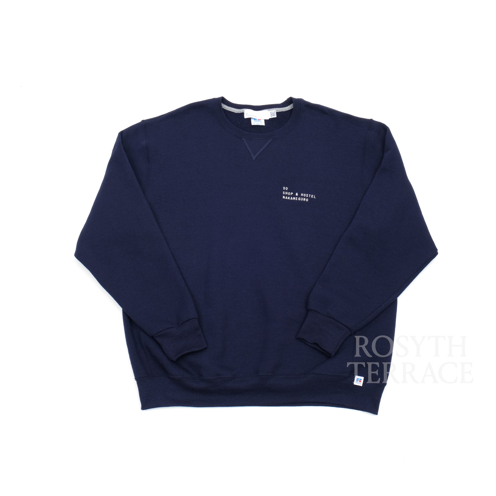 【SO SHOP & HOSTEL / EMB SWEATSHIRT (NAVY) / SIZE XL】