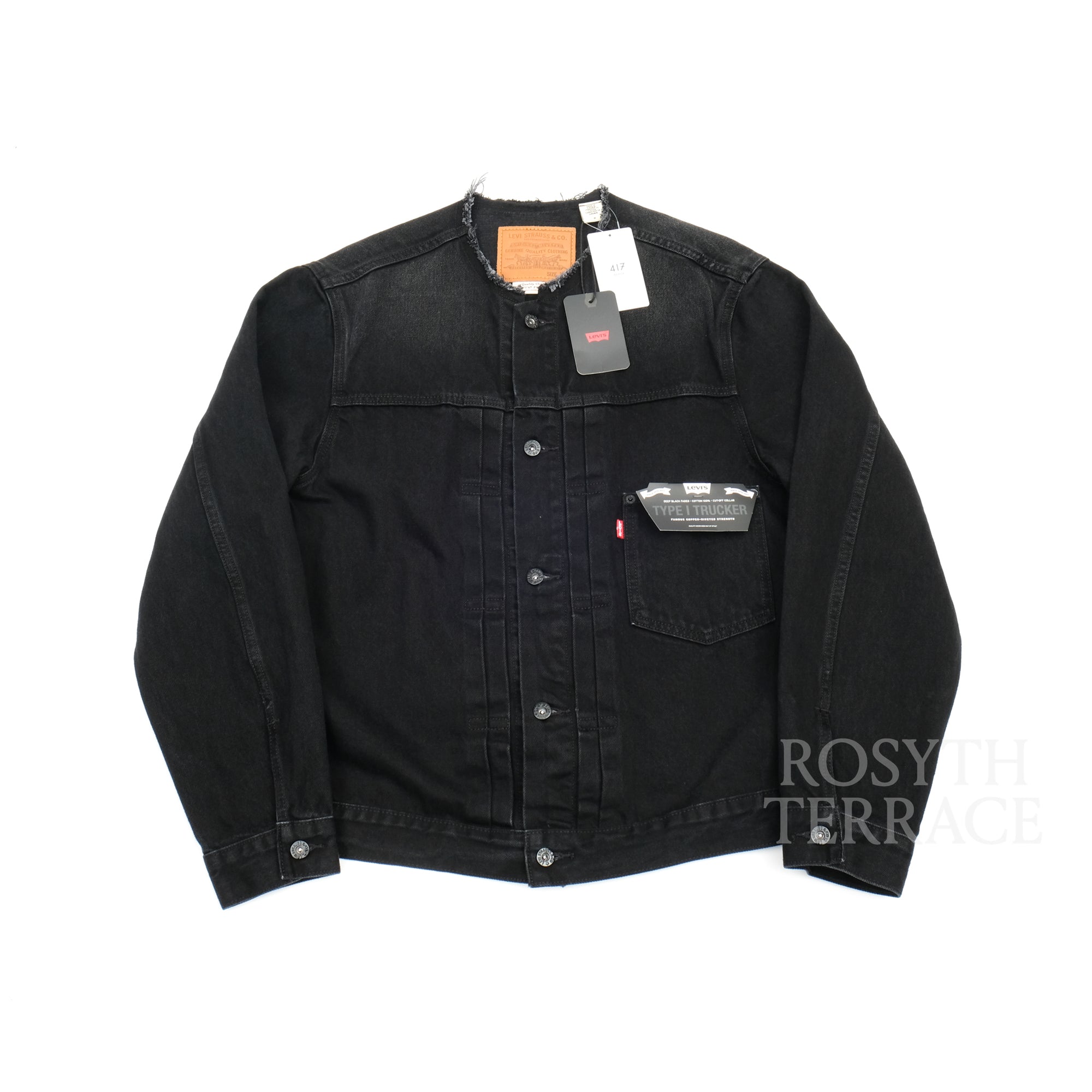 【Levi's x 417 EDIFICE / TYPE 1 TRUCKER JKT 'COLLARLESS' / SIZE M】