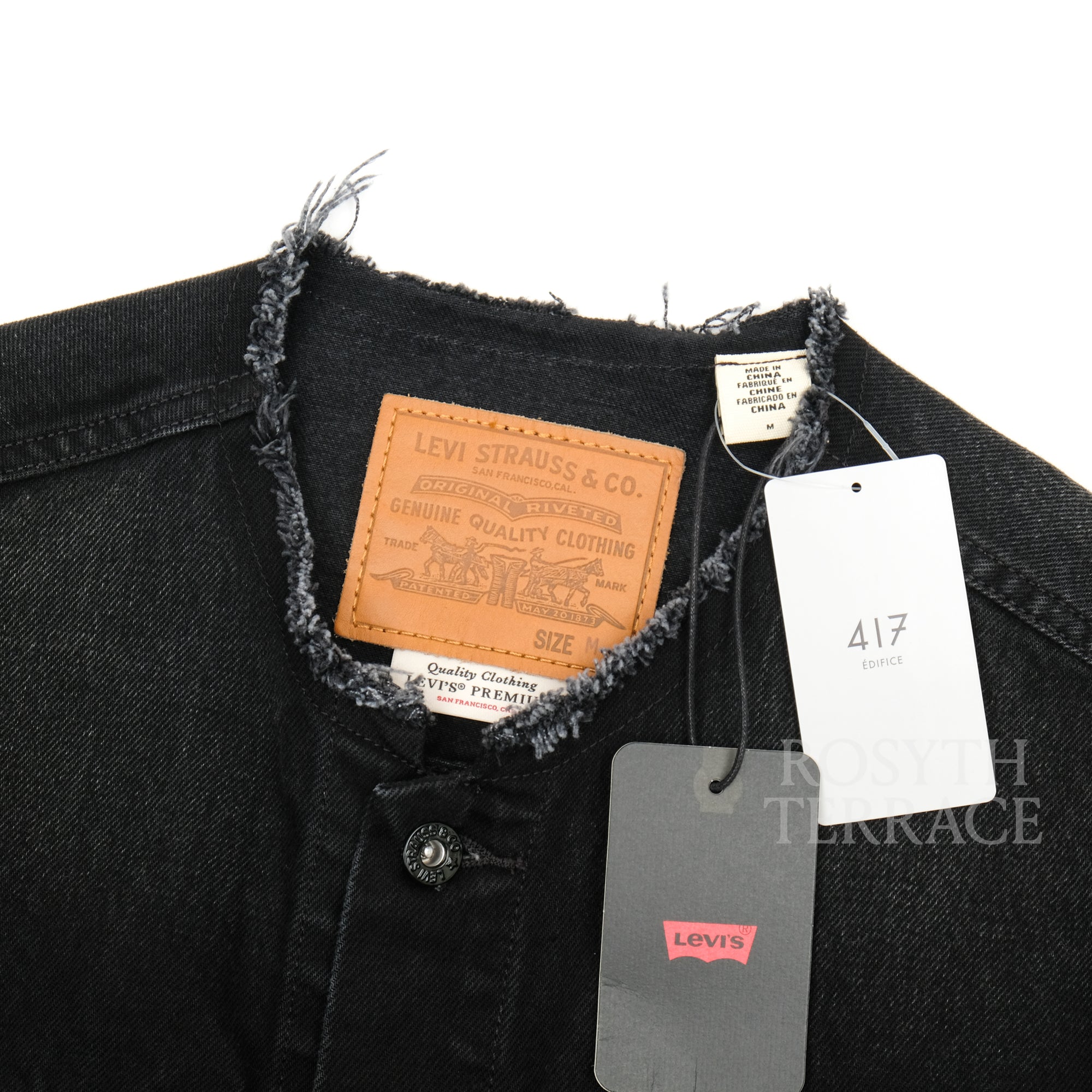 【Levi's x 417 EDIFICE / TYPE 1 TRUCKER JKT 'COLLARLESS' / SIZE M】