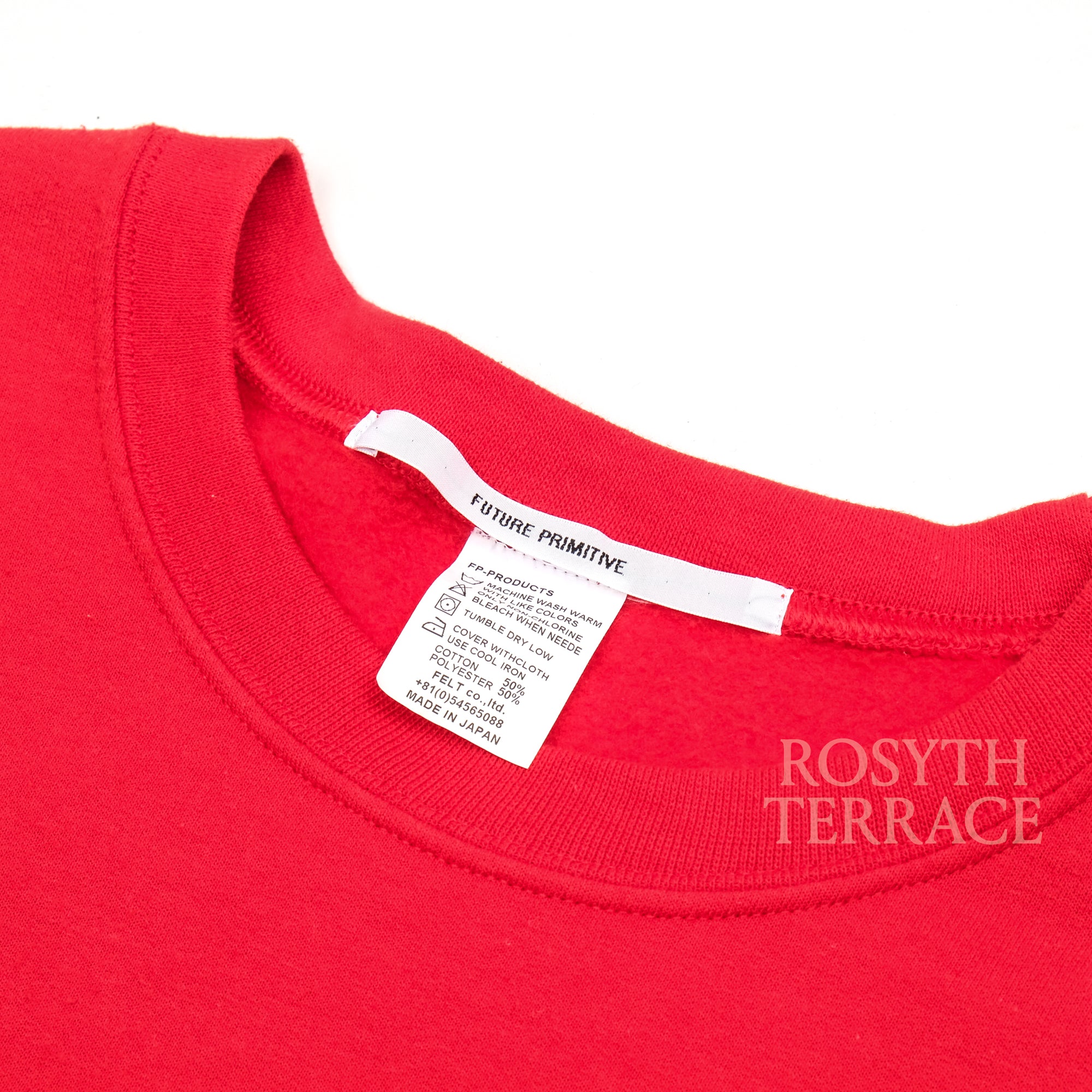 【FUTURE PRIMITIVE / FP D-V CREW (RED) / SIZE L】