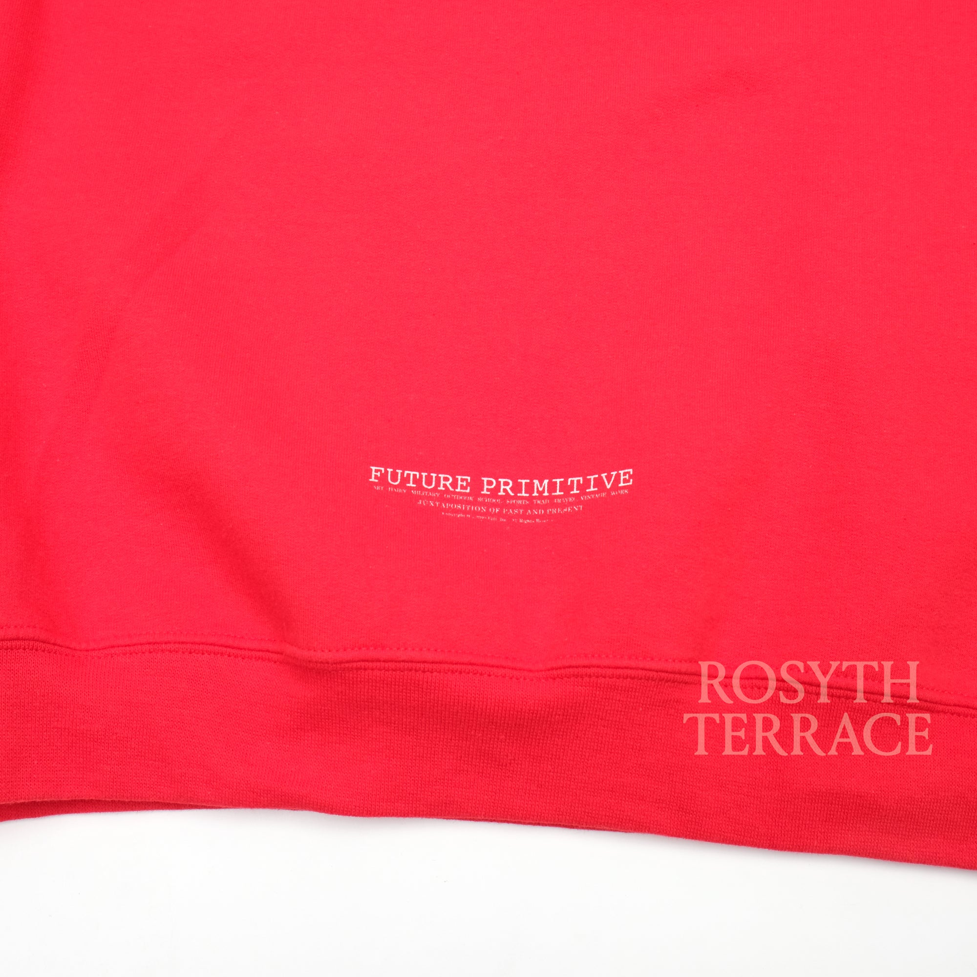 【FUTURE PRIMITIVE / FP D-V CREW (RED) / SIZE L】