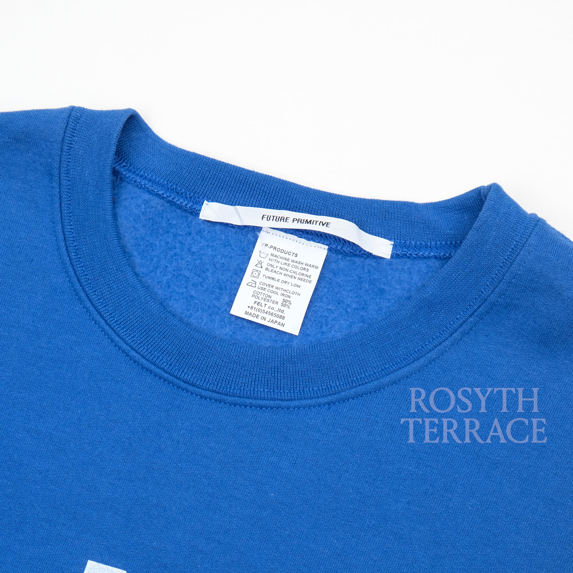 【FUTURE PRIMITIVE / FP D-V CREW (ROYAL BLUE) / SIZE L】