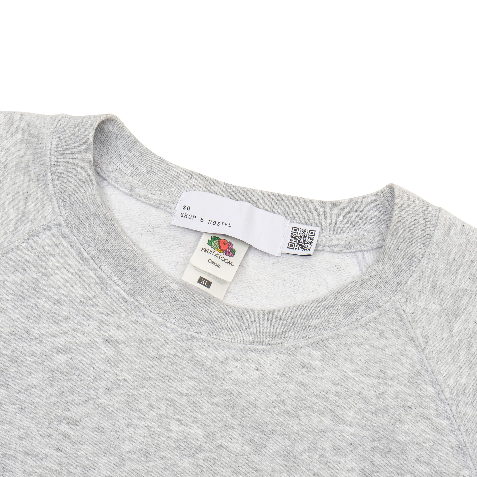 【SO SHOP & HOSTEL / EMB SWEATSHIRT (ASH GRAY) / SIZE XL】