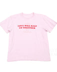 【ASTERISK x DARYL STUDIO + T.B.BROTHERS / LOVE TEE (PINK) / SIZE L】
