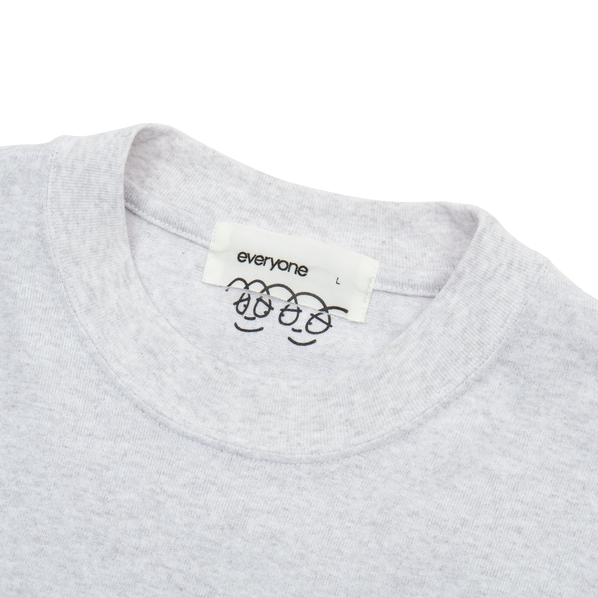 【everyone / J.30000 LOGO TEE (ASH GRAY) / SIZE L】