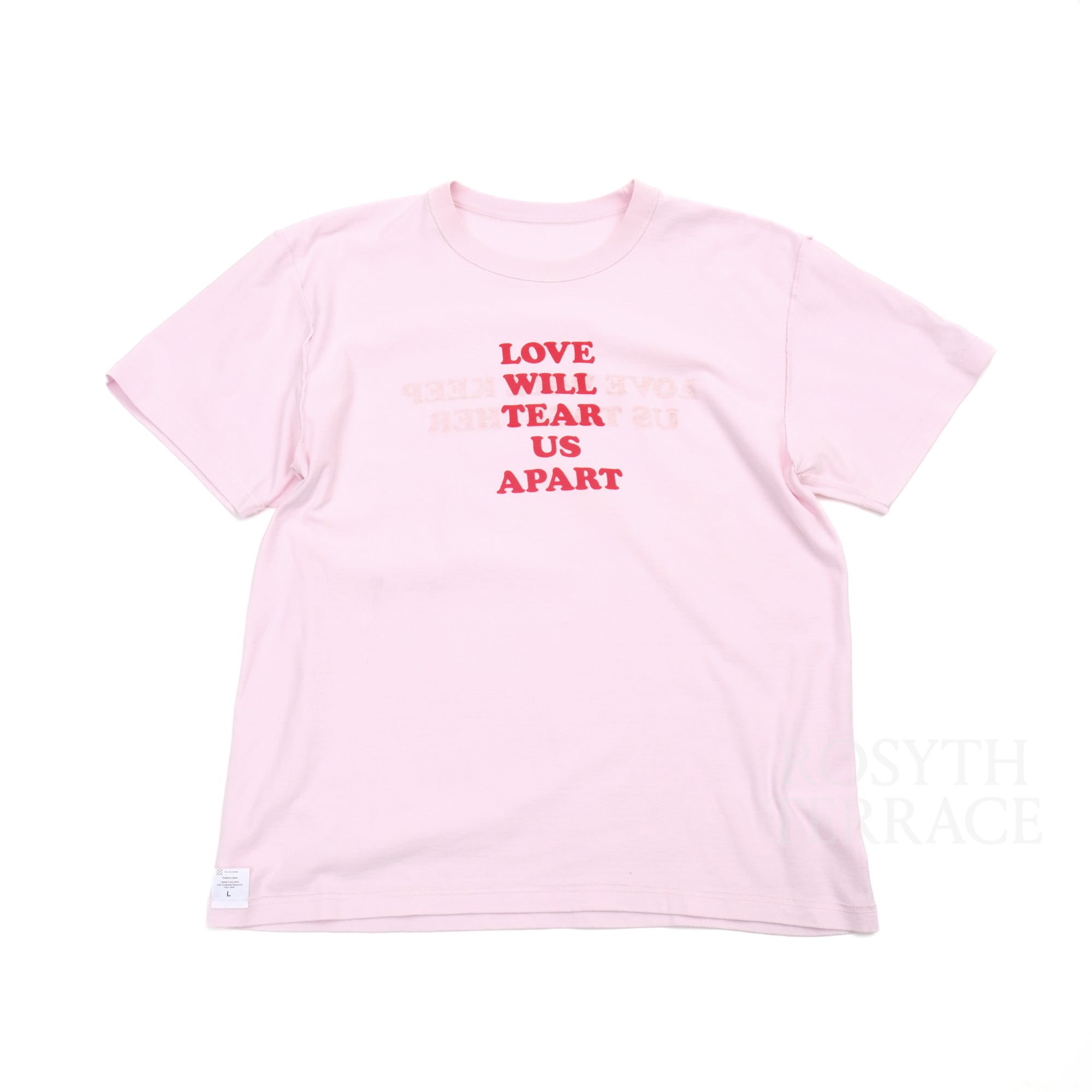 【ASTERISK x DARYL STUDIO + T.B.BROTHERS / LOVE TEE (PINK) / SIZE L】